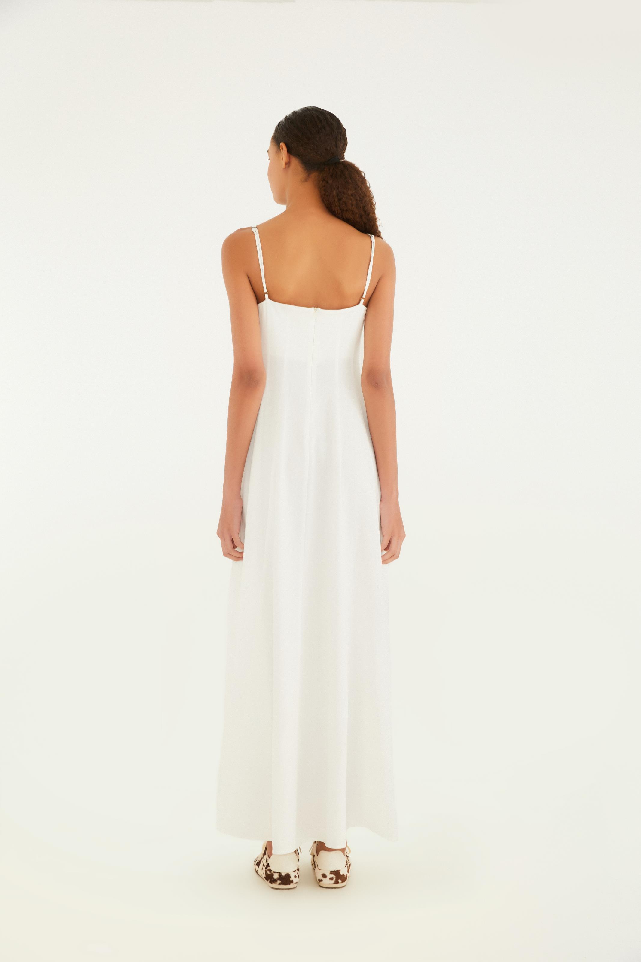 Vestido Alcinhas Recortes