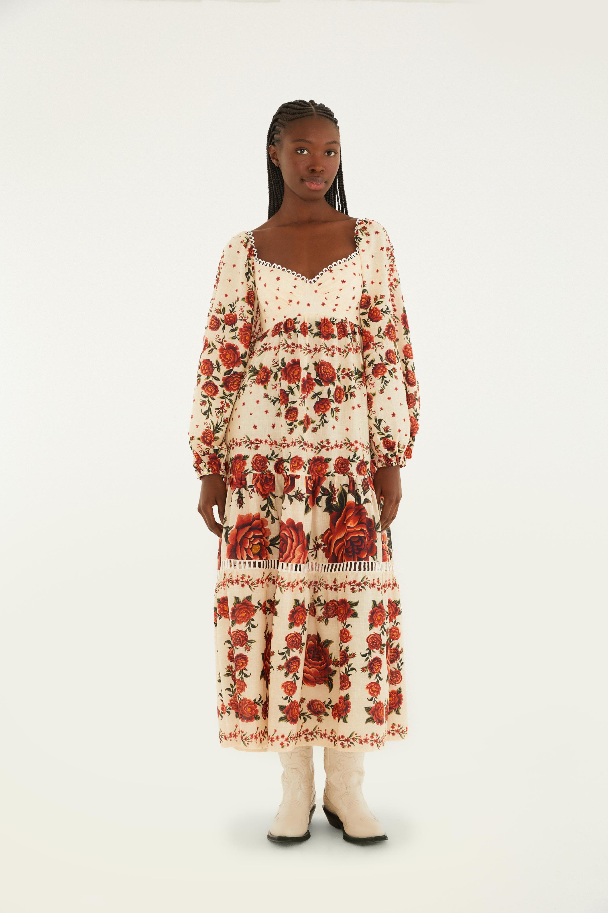 Vestido Cropped Estampado Rosália Vestido Cropped Estampado Rosália
