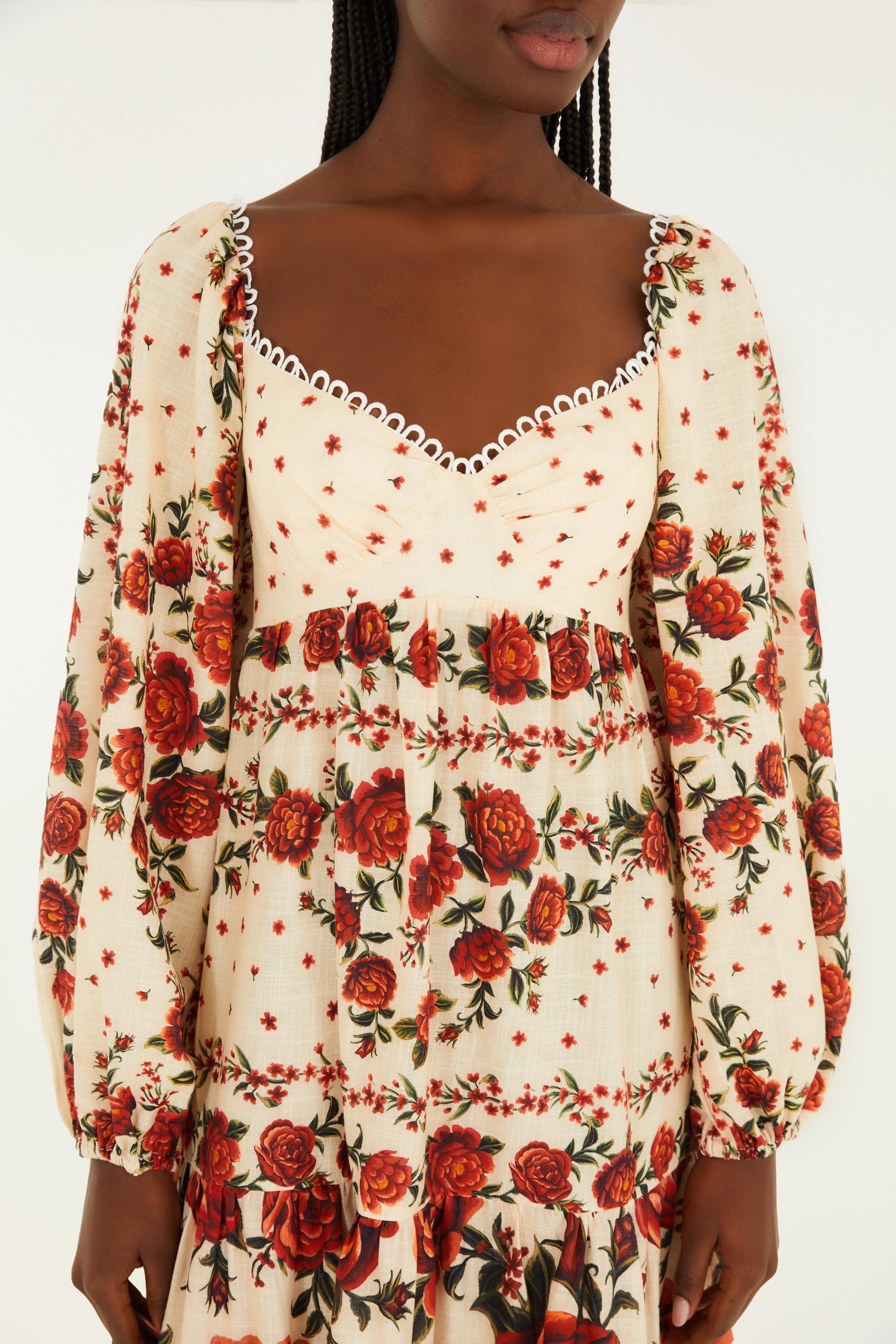 Vestido Cropped Estampado Rosália Vestido Cropped Estampado Rosália
