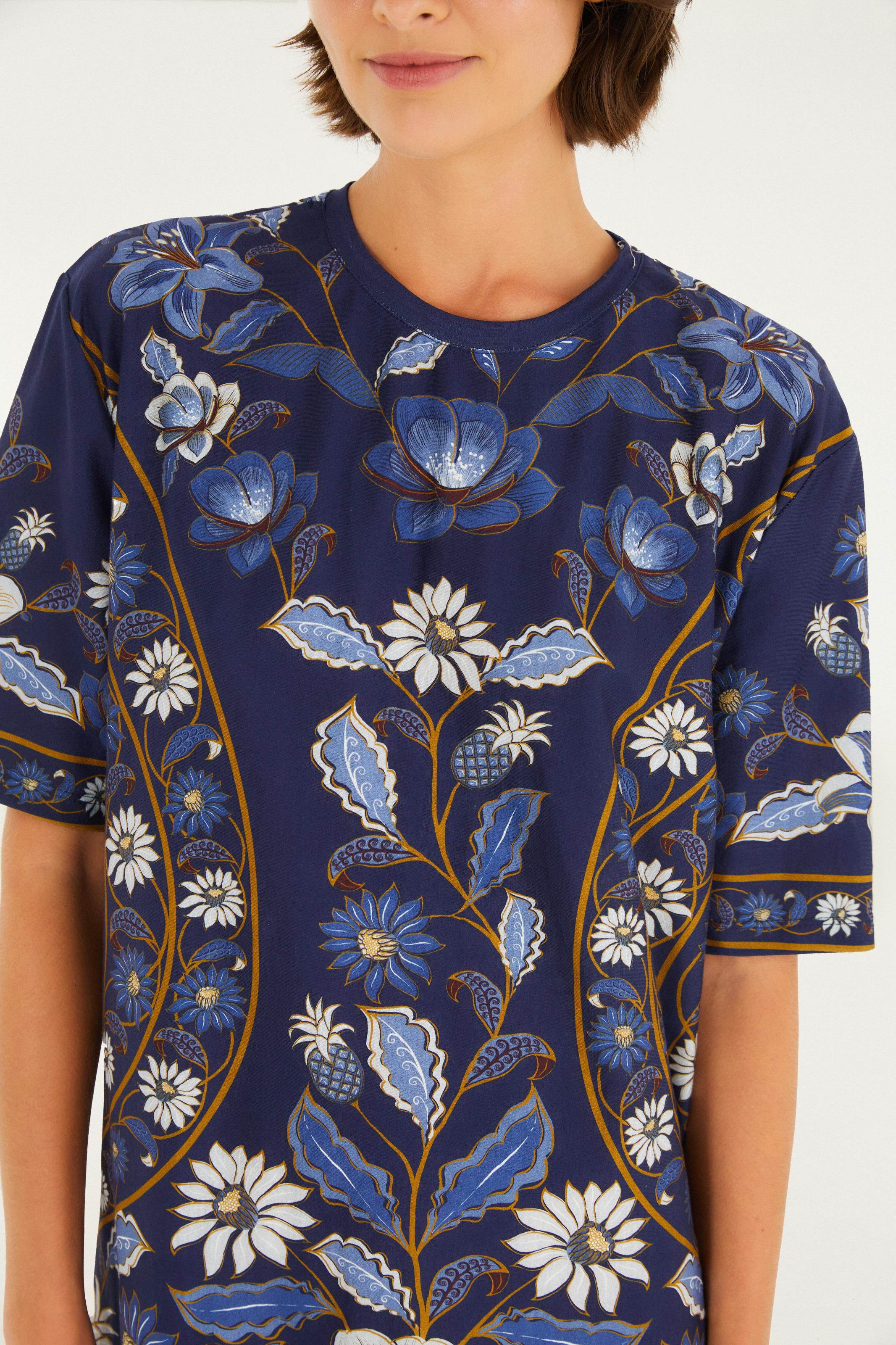 Vestido T-Shirt Basico Estampado Marcelle