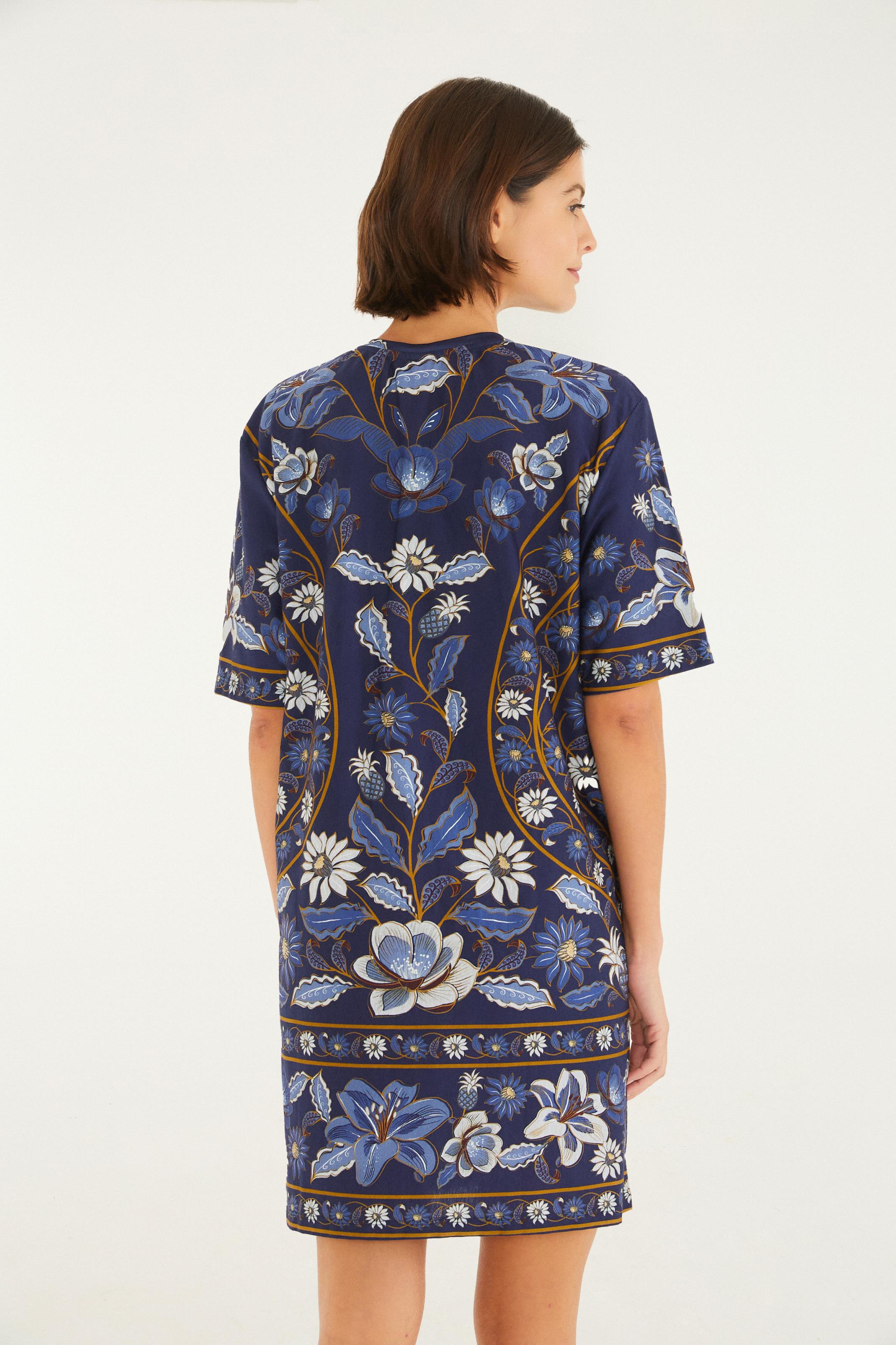 Vestido T-Shirt Basico Estampado Marcelle