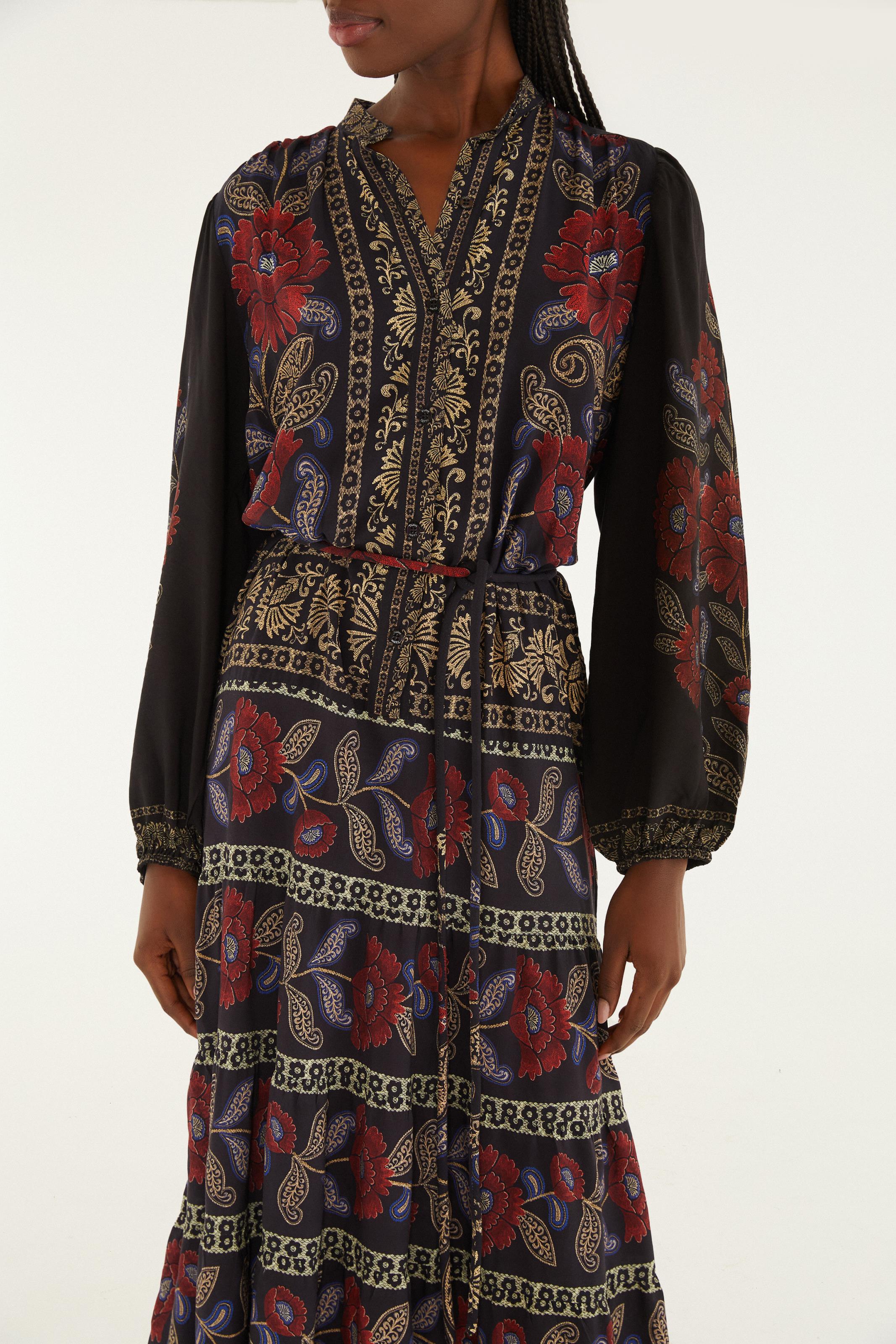 Vestido Camisa Estampado Valentina
