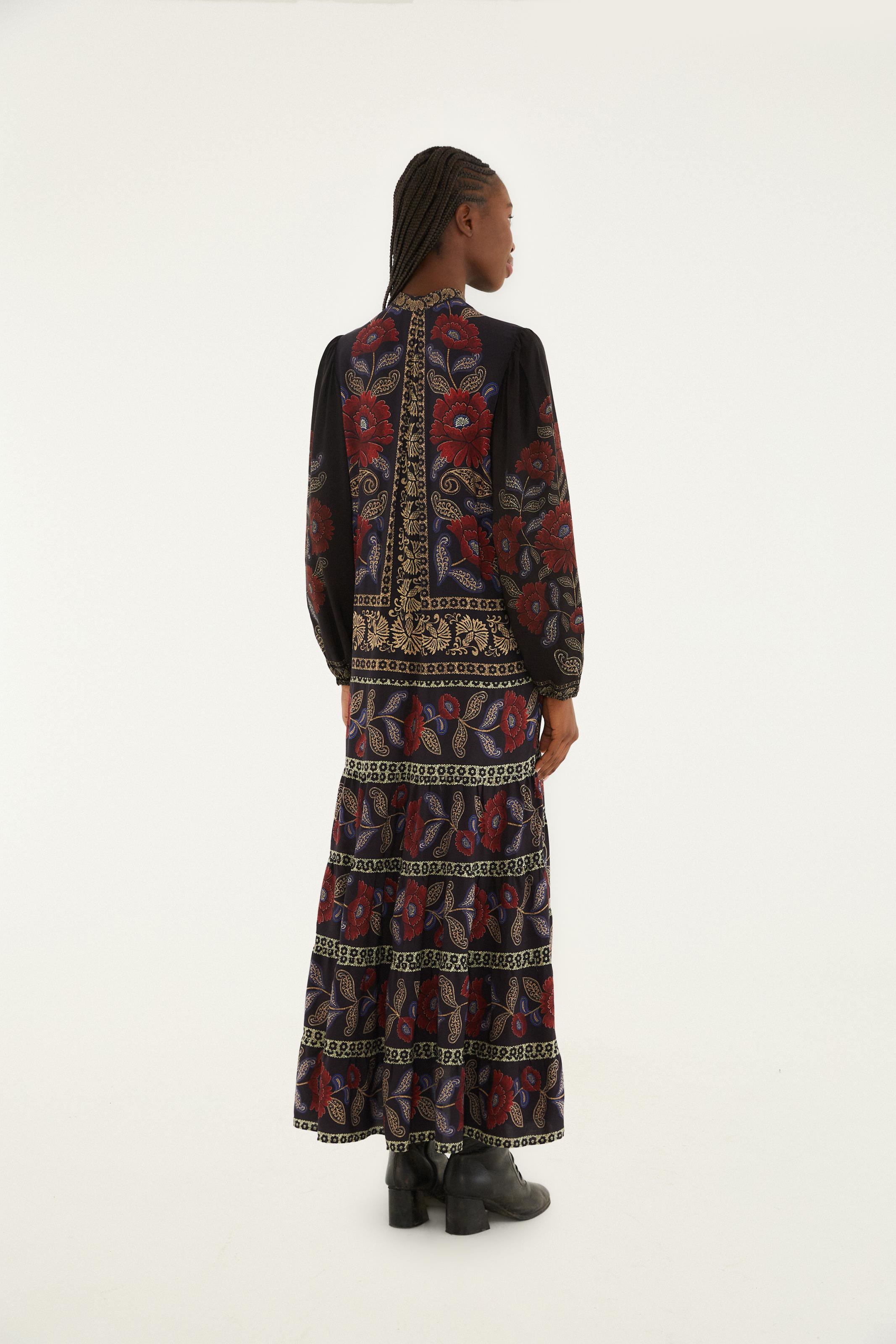 Vestido Camisa Estampado Valentina
