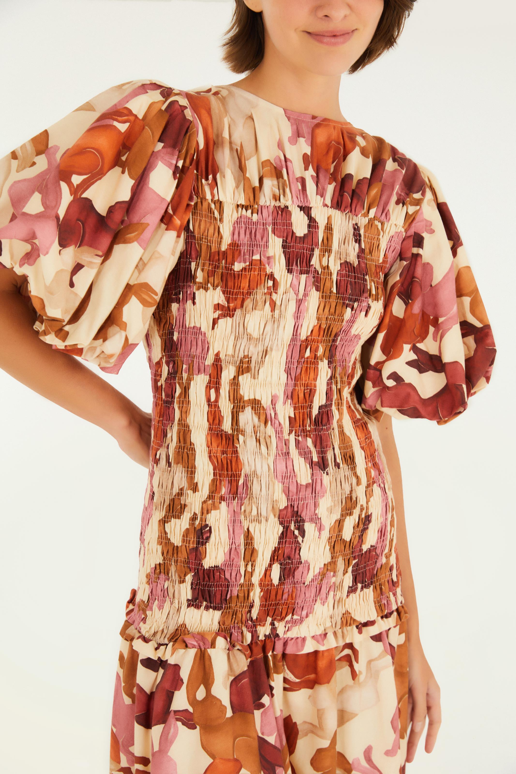 Vestido Longo Estampado Coelhos