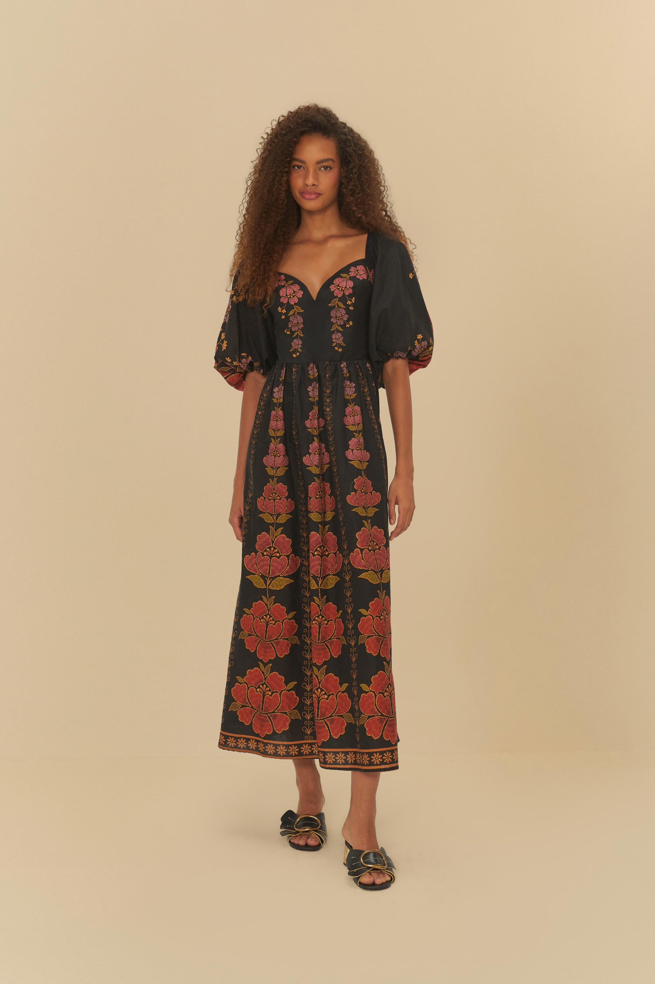 Vestido Cropped Estampado Madalena