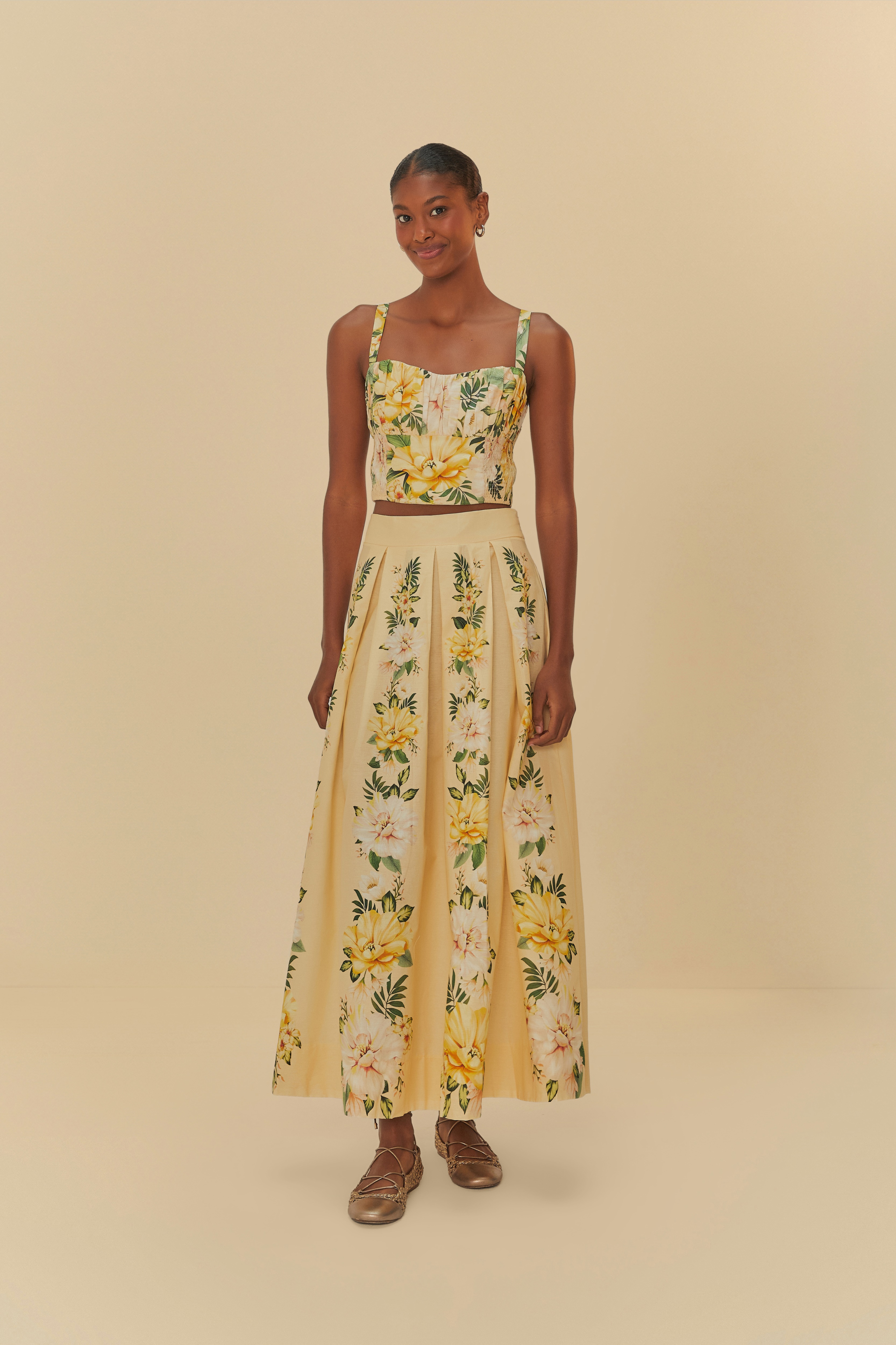 Top Corset Estampado Floral Camille