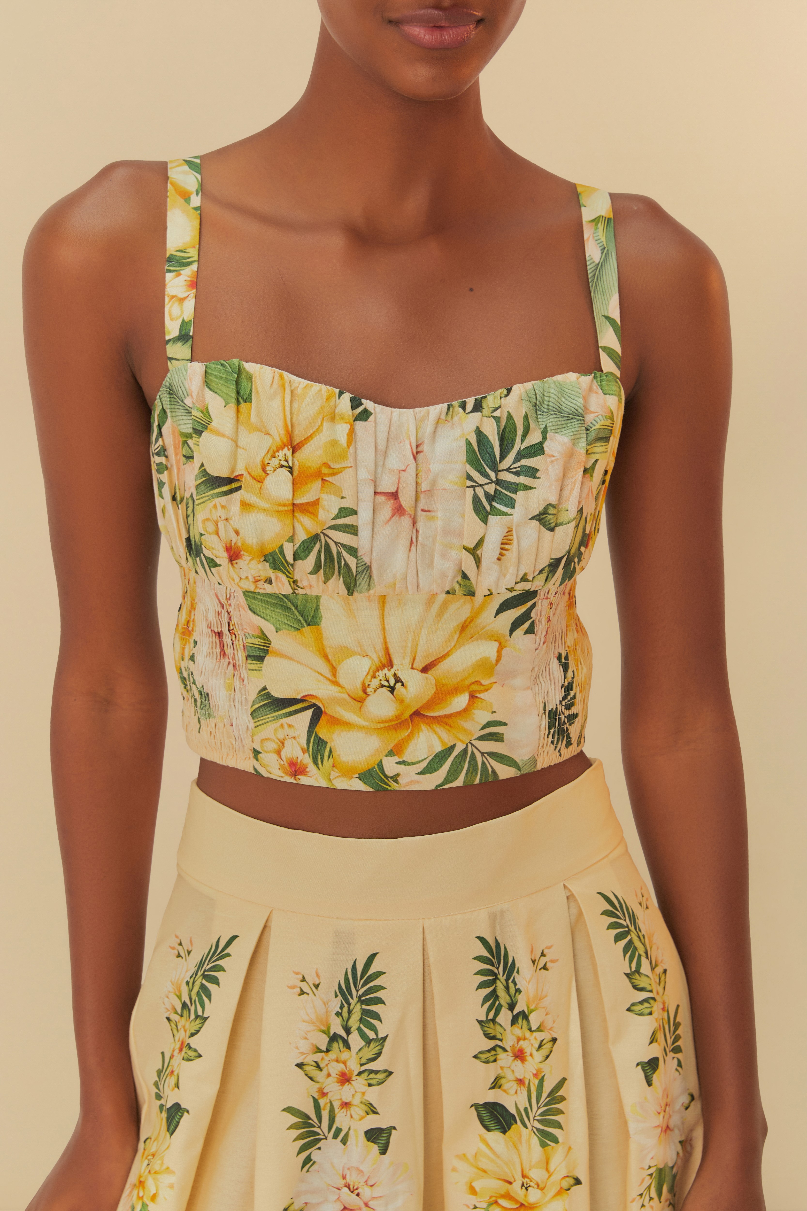 Top Corset Estampado Floral Camille