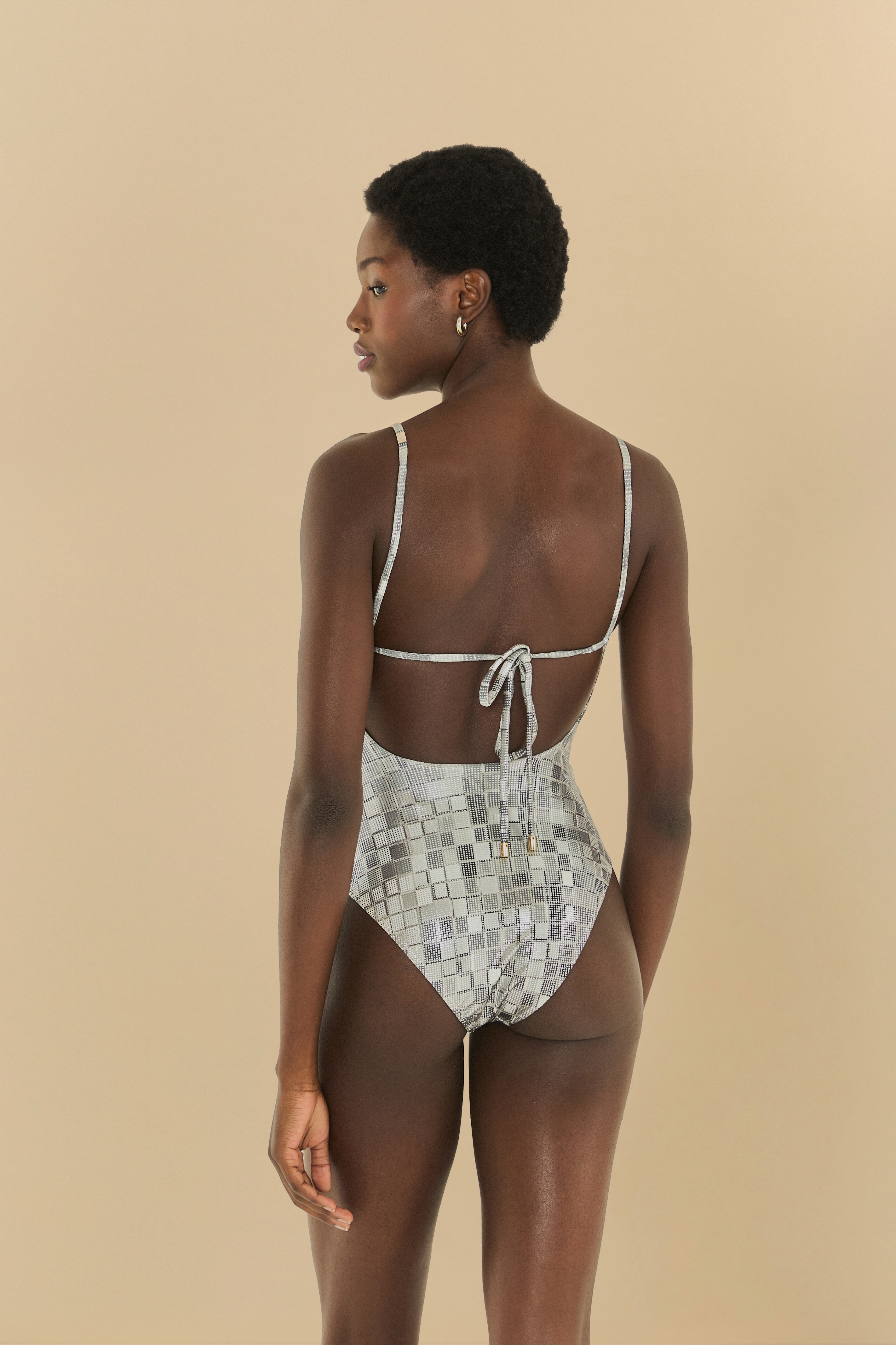 Maiô Estampado Disco Com Foil Isadora Gallas