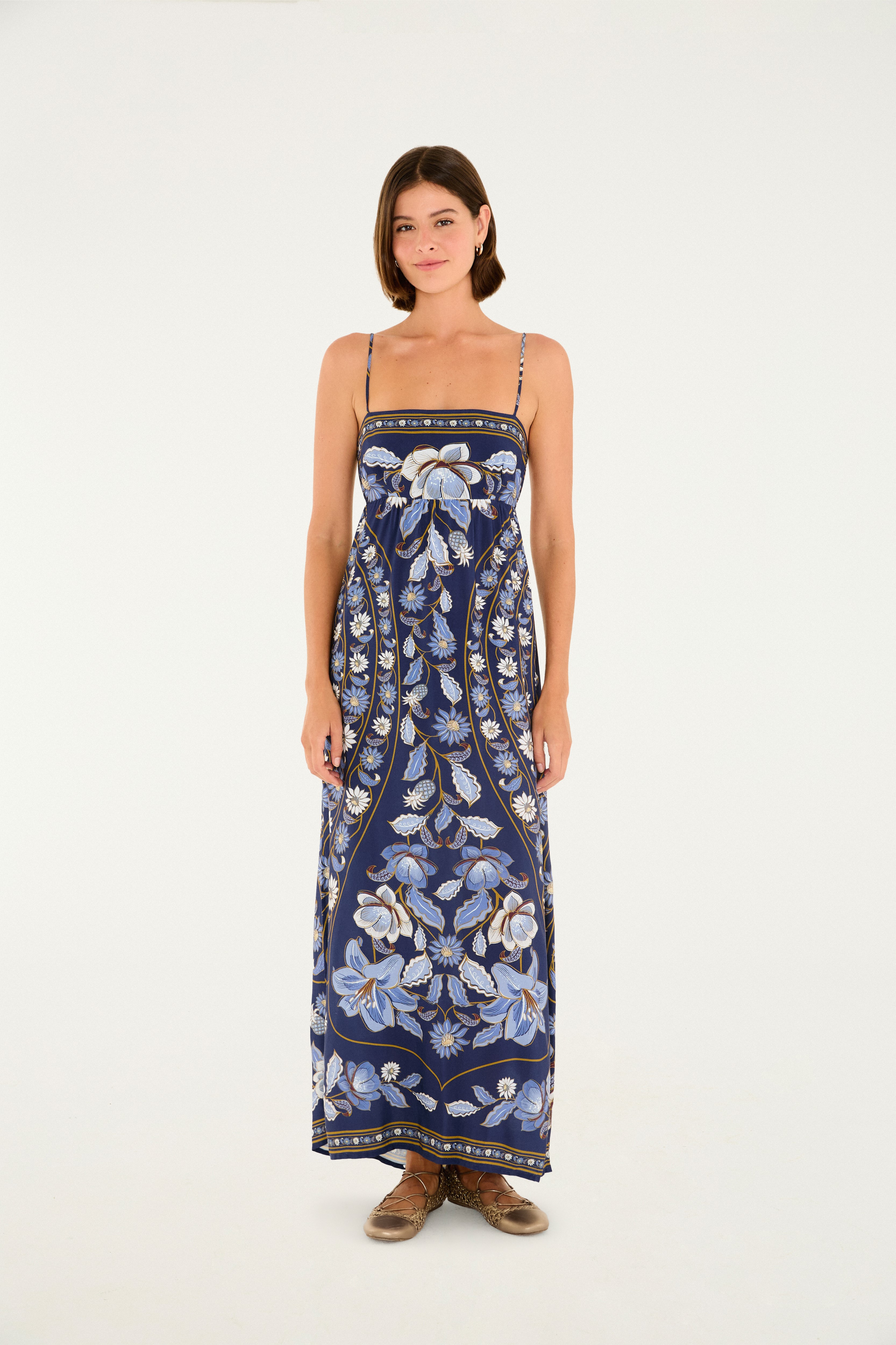 Vestido Cropped Estampado Marcelle