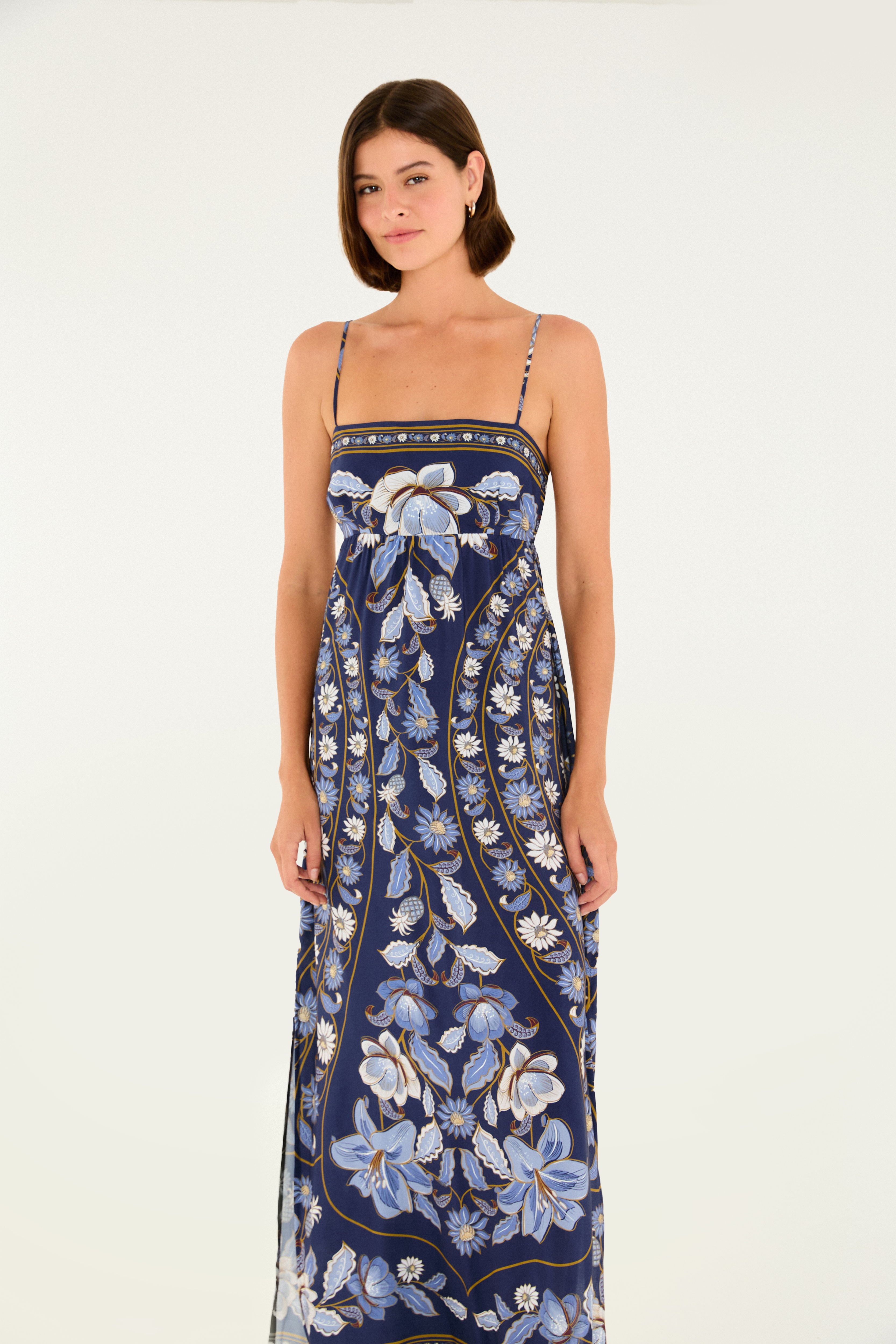 Vestido Cropped Estampado Marcelle