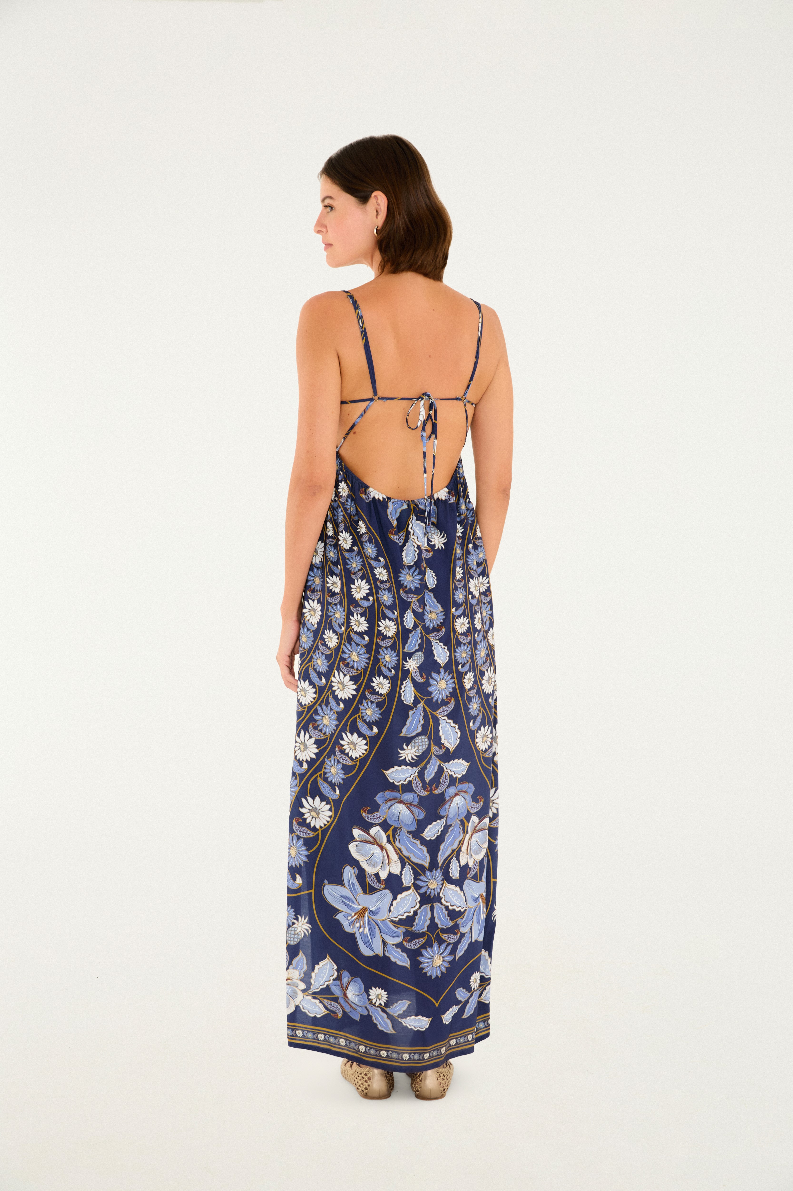 Vestido Cropped Estampado Marcelle