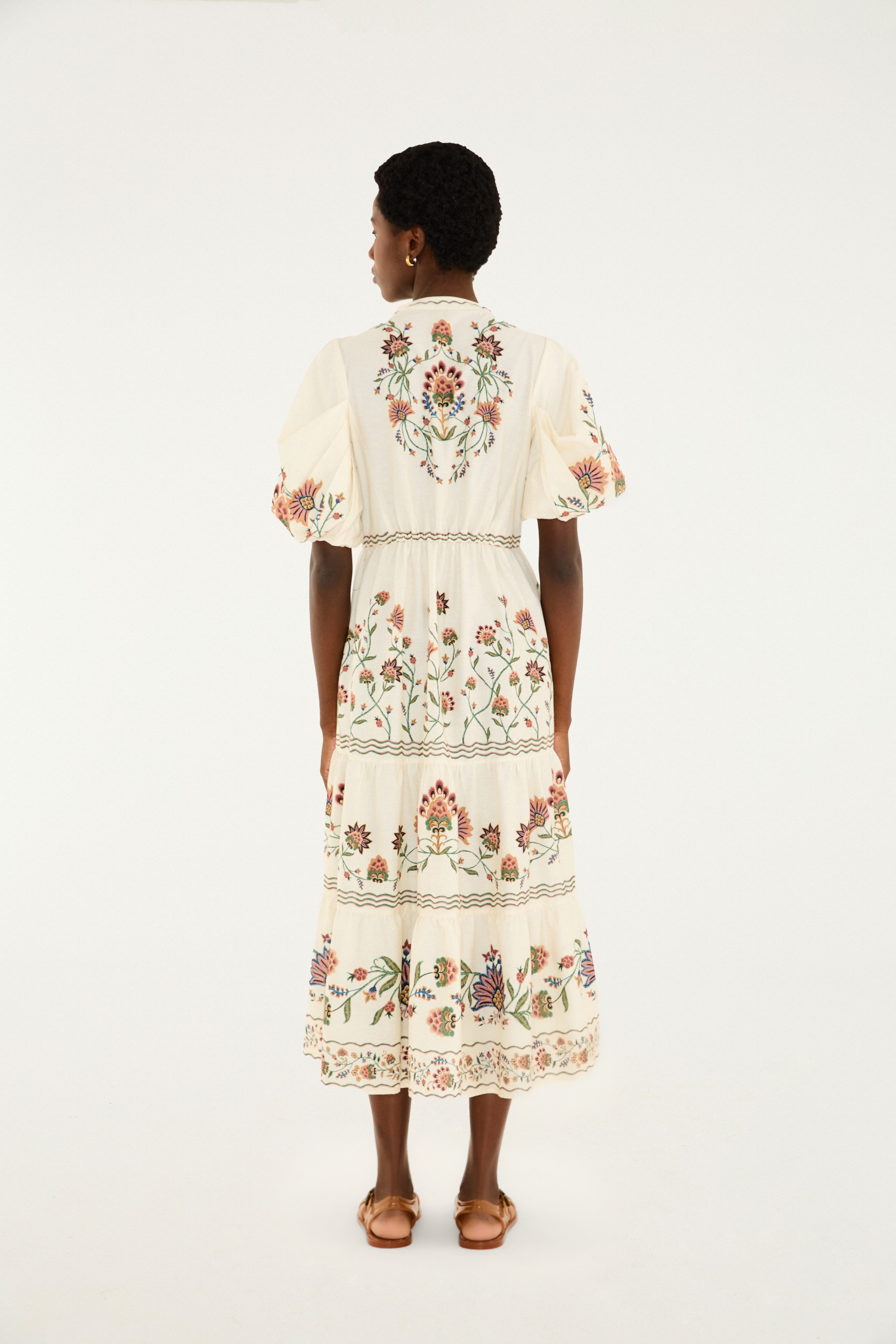 Vestido Marias Estampado Jardim Maravilhoso