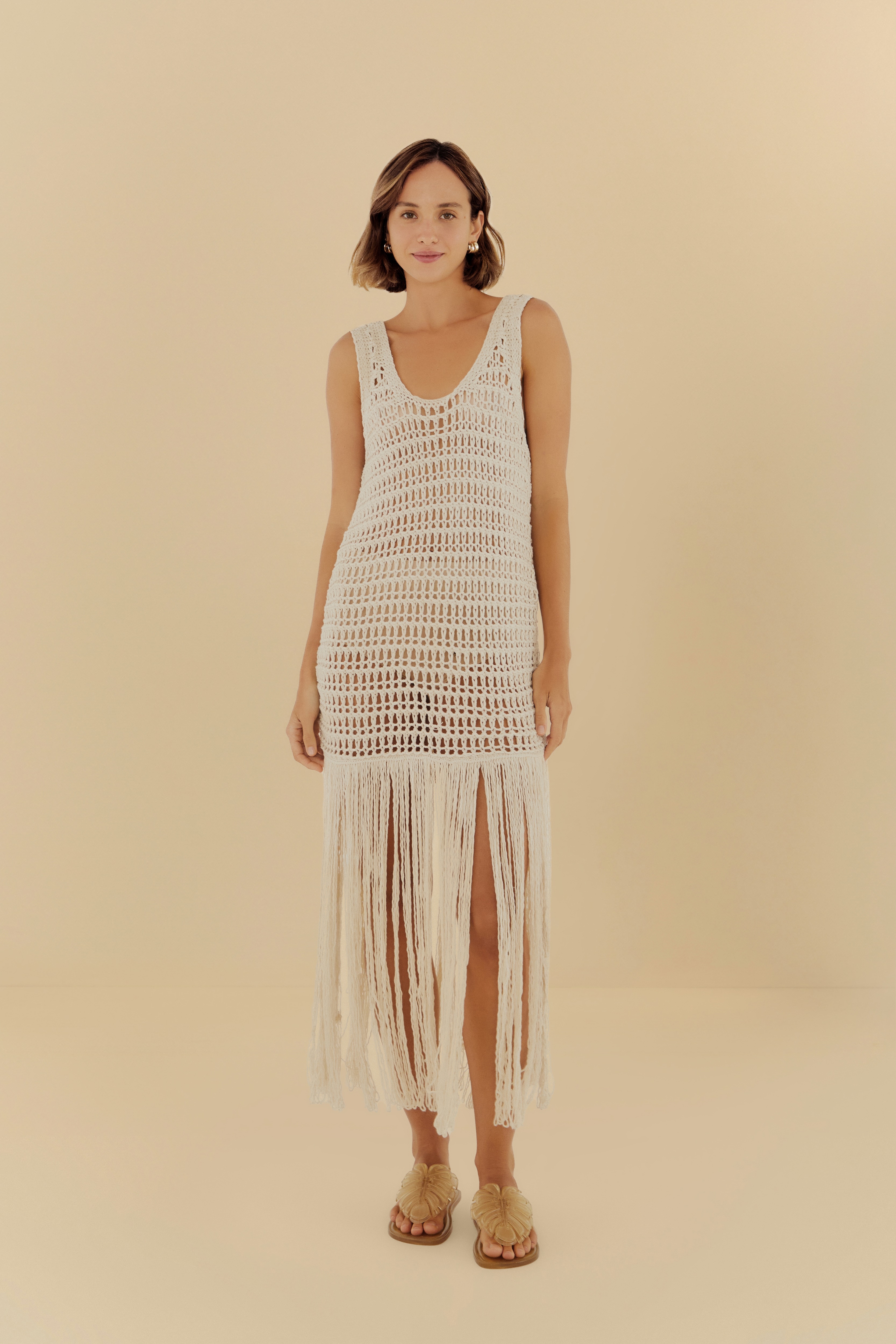 Vestido Curto Tricot Lurex