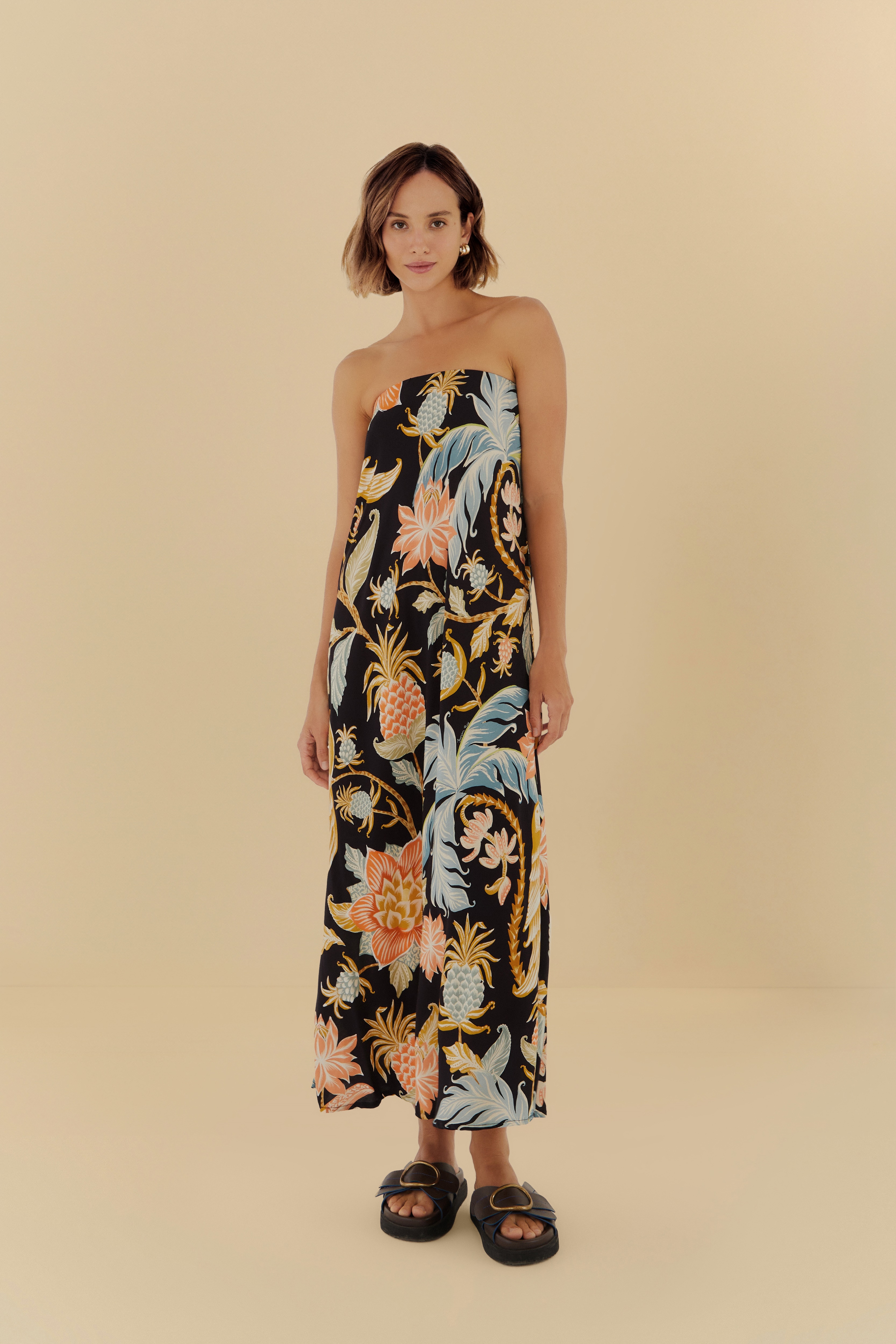 Vestido Saia Estampado Amalfi Vestido Saia Estampado Amalfi
