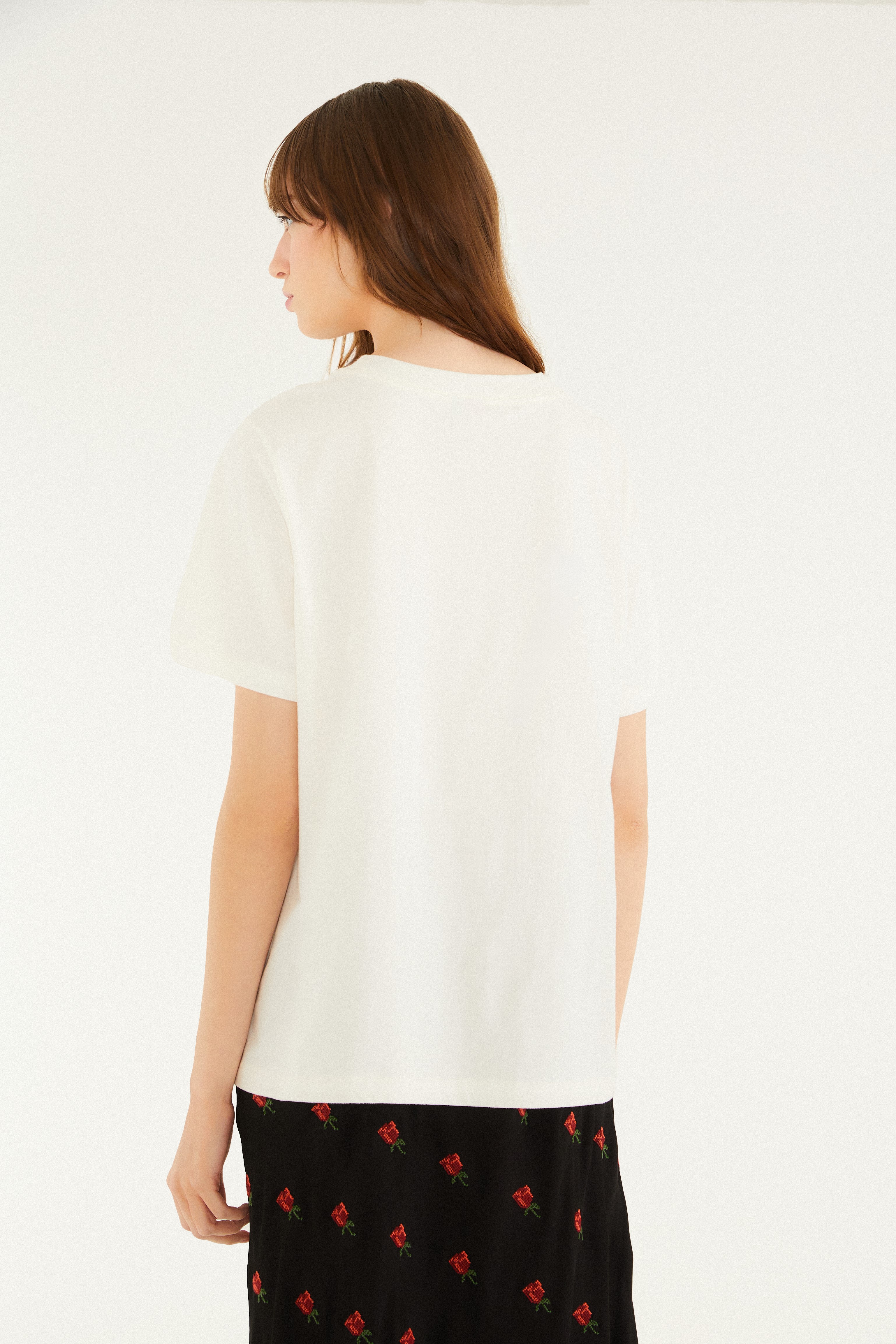 T-Shirt Fit Rio Flor Off White