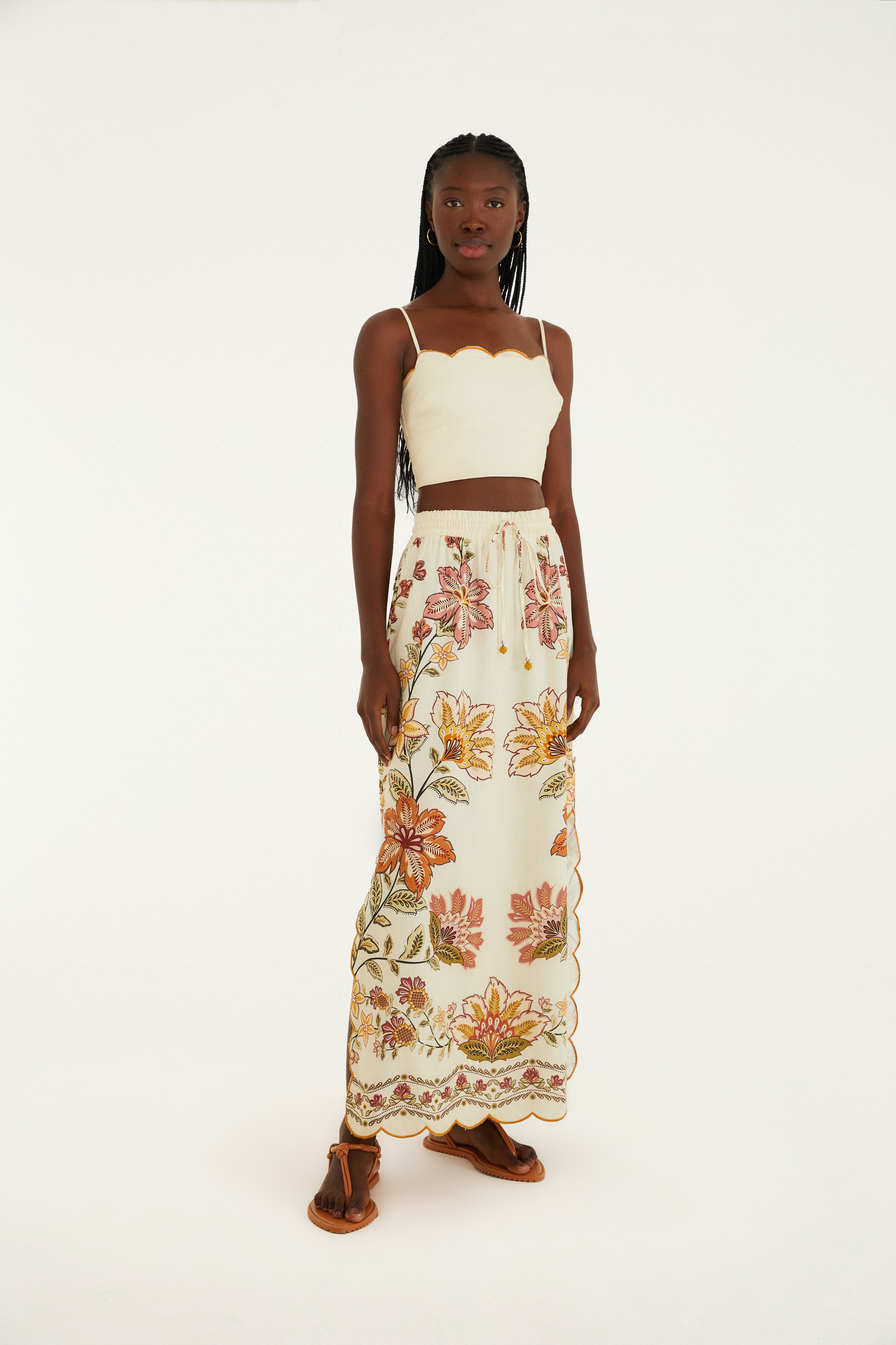 Top Alças Floral Juliana