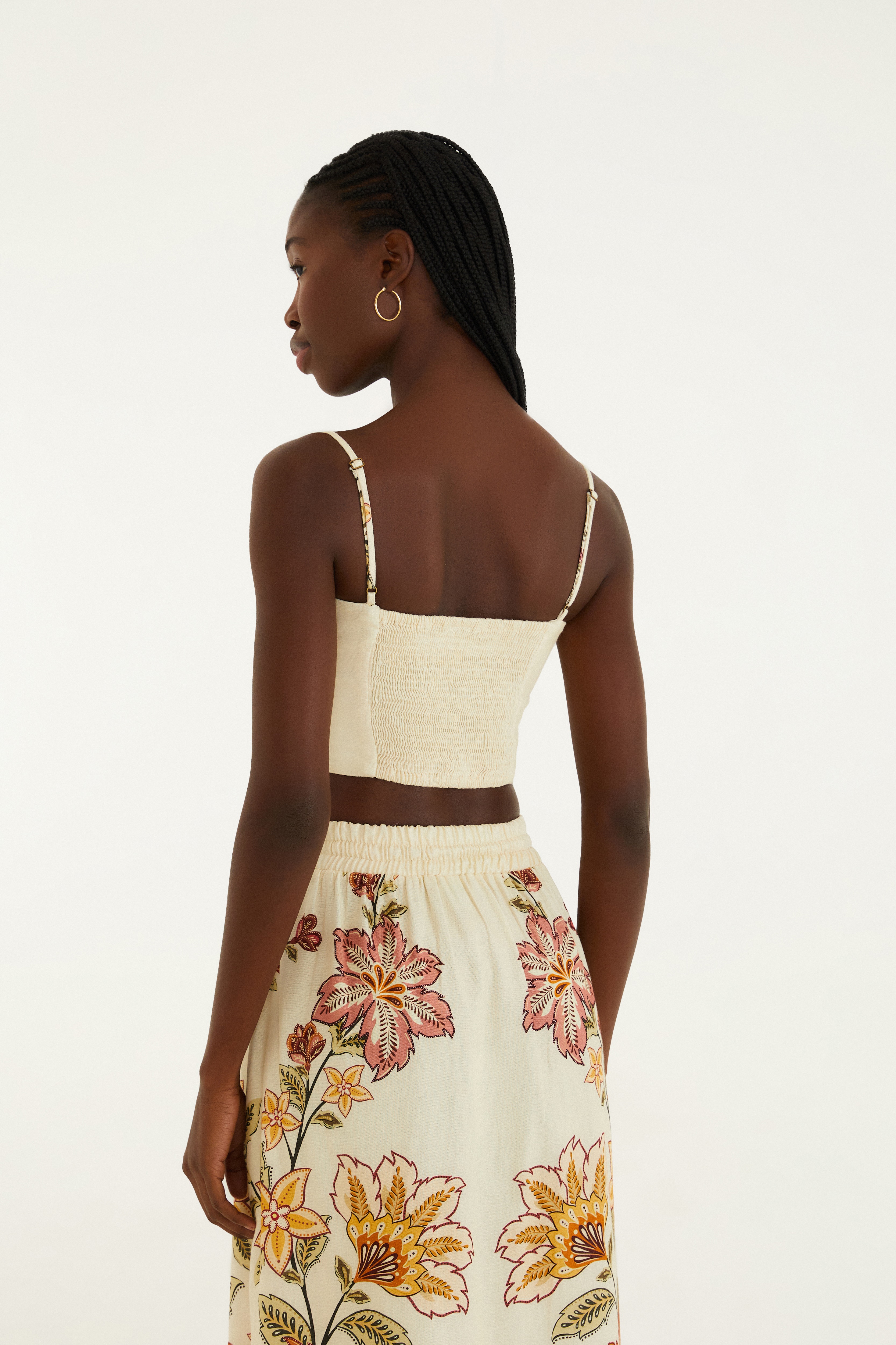 Top Alças Floral Juliana
