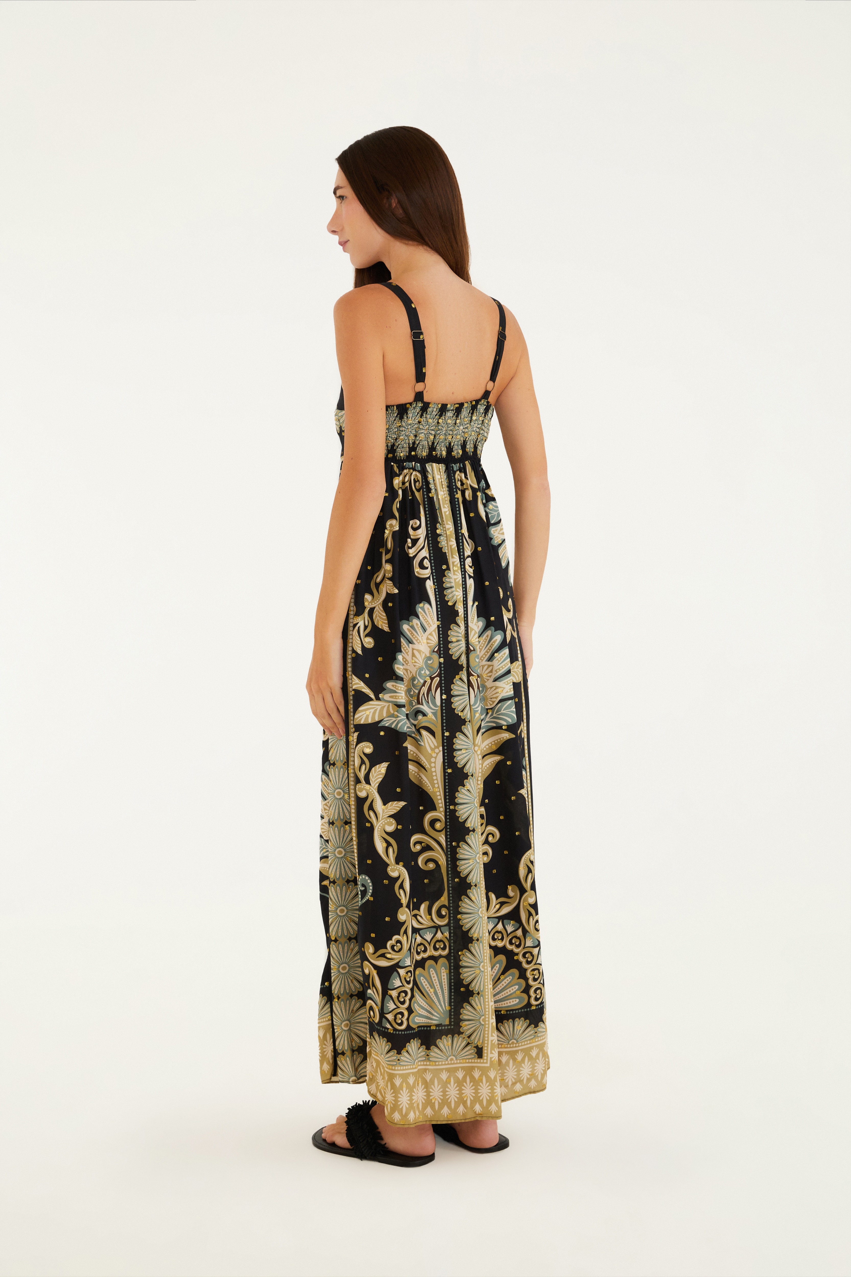 Vestido Cropped Estampado Geórgia