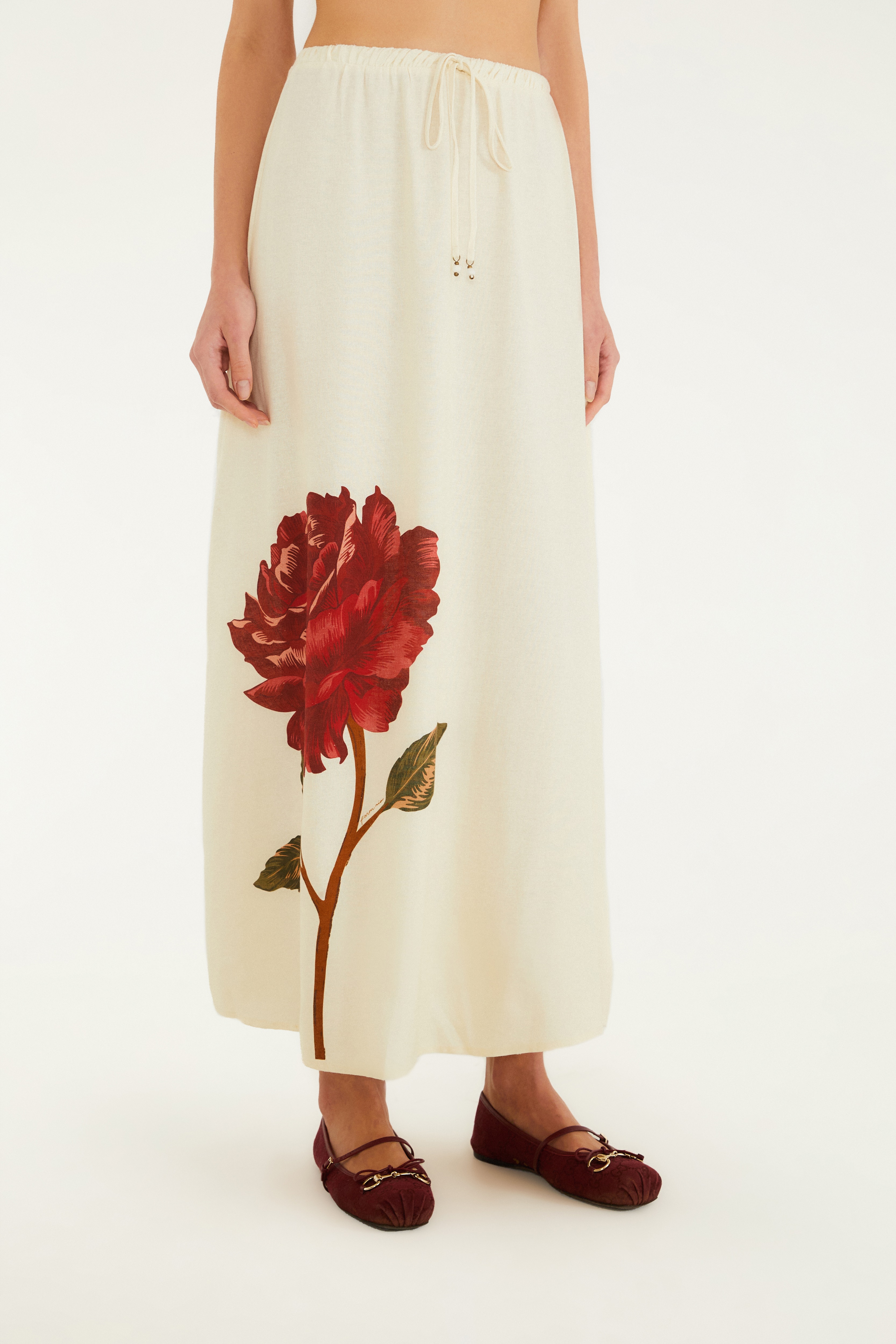 Saia Cropped Estampada Flor Rosália Saia Cropped Estampada Flor Rosália