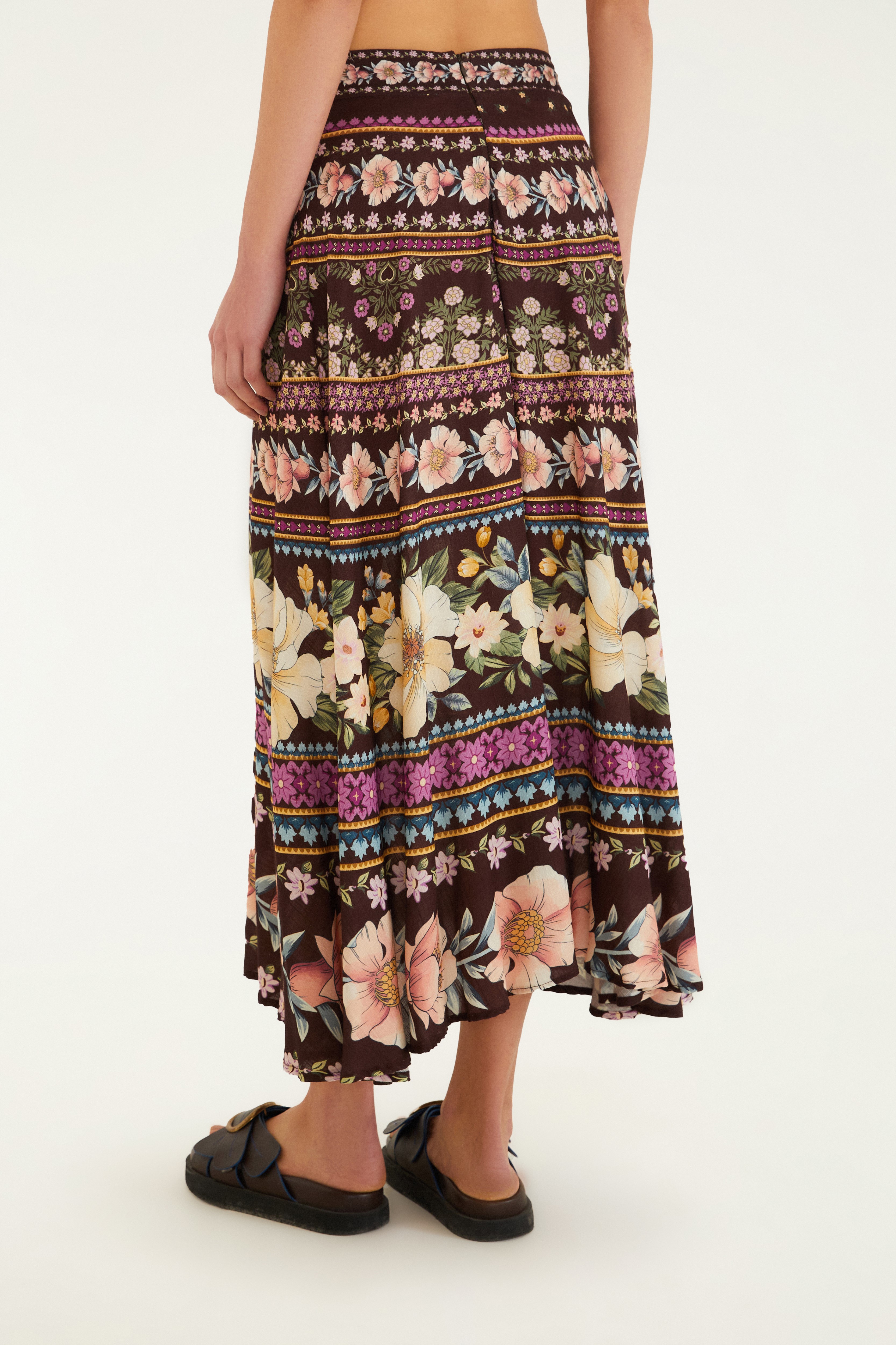Saia Godê Estampada Flori