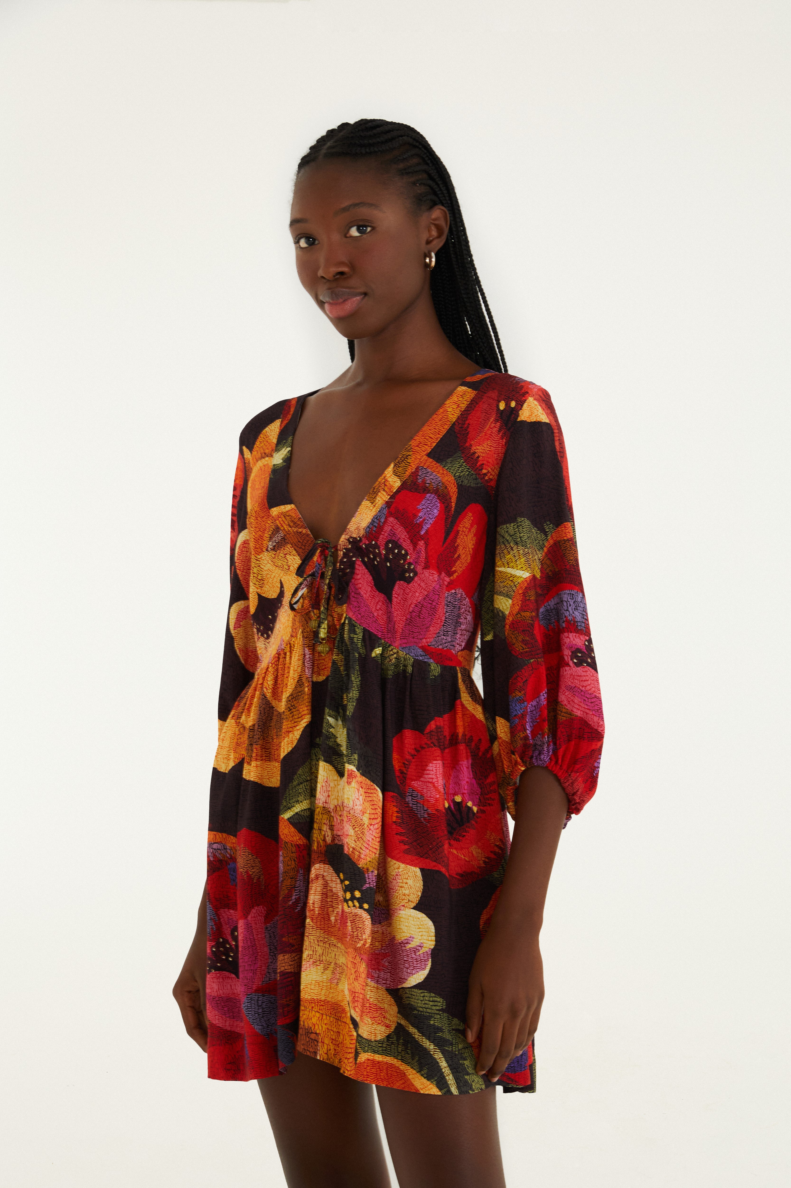 Vestido Farm Vestido De Chita Plus Size Vestido Farm Posthaus