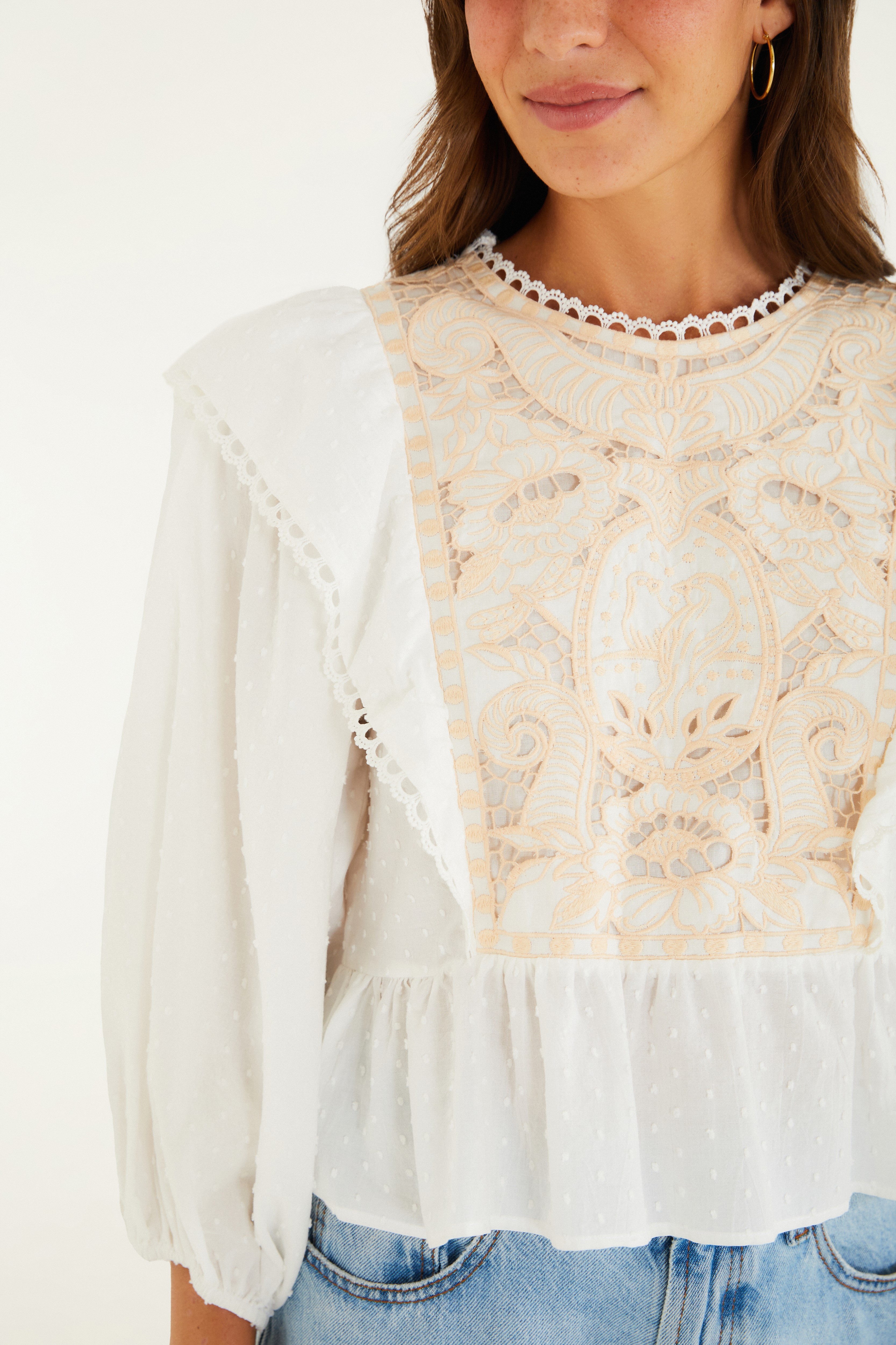 Blusa Artesanal Bordada