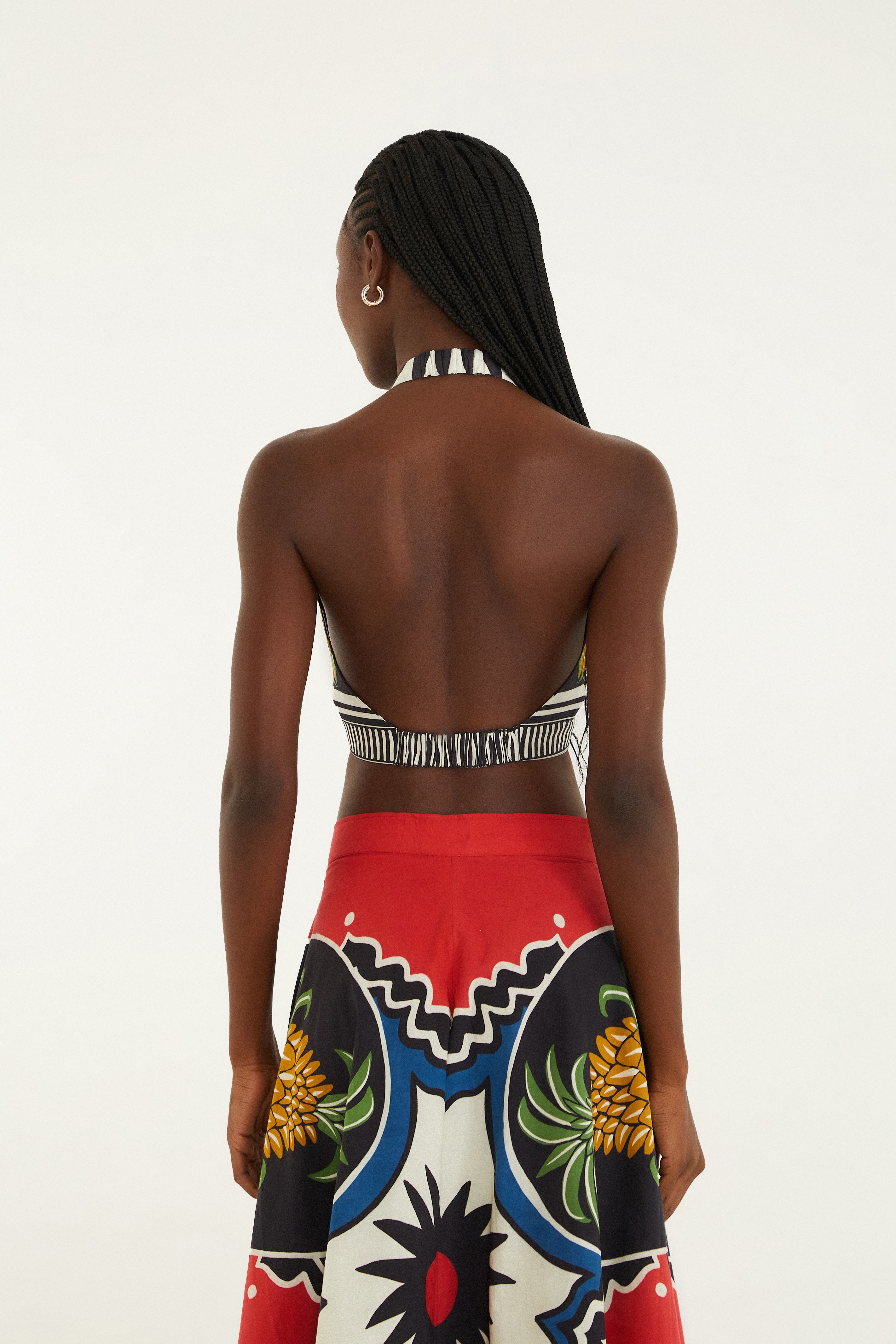 Top Double Estampado Abacaxi Tropical