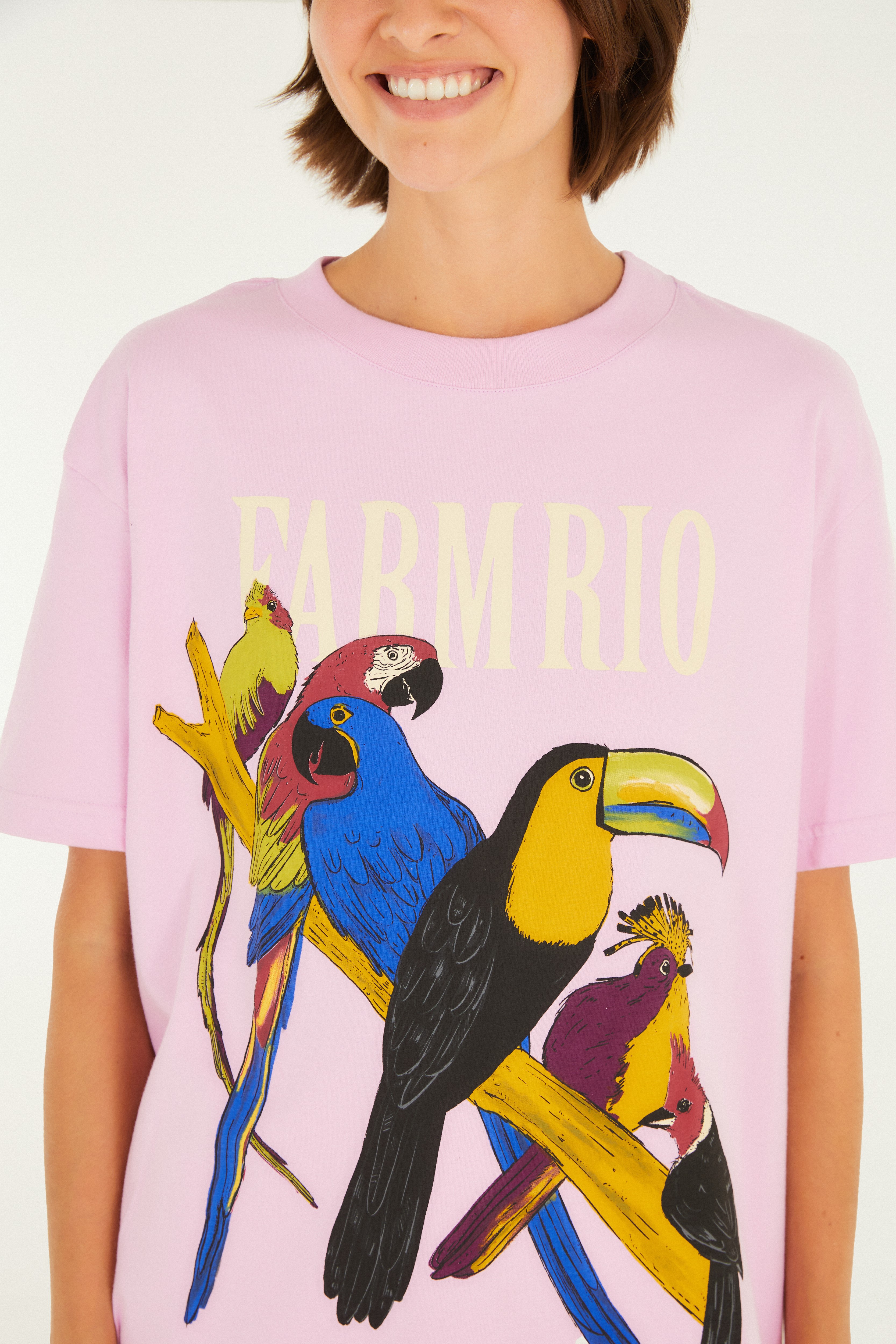 T-Shirt Media é Do Brasil Rosa Tucano