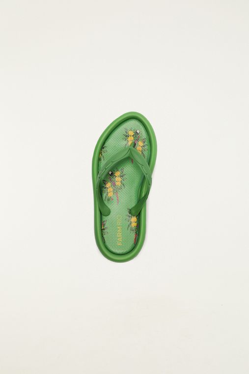 FARM*新シューズライン*Ape*Chinelo Canoa Print Verde Chinelo Canoa Print