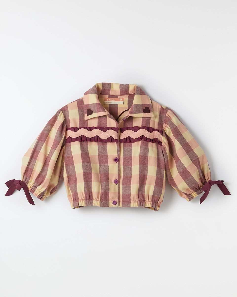 Camisa Junino Xadrez Coracao