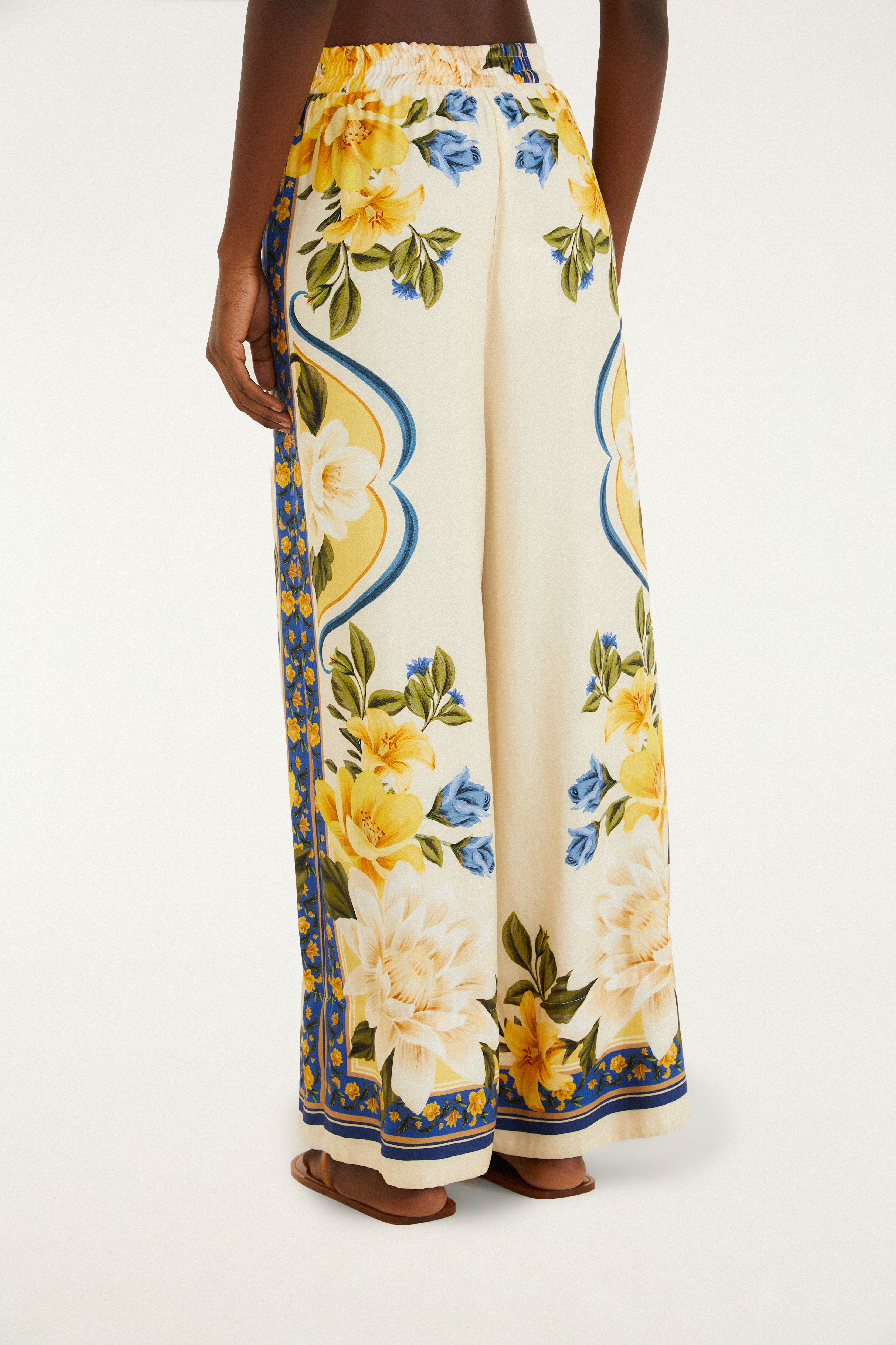 Calça Estampada Flor Do Rio