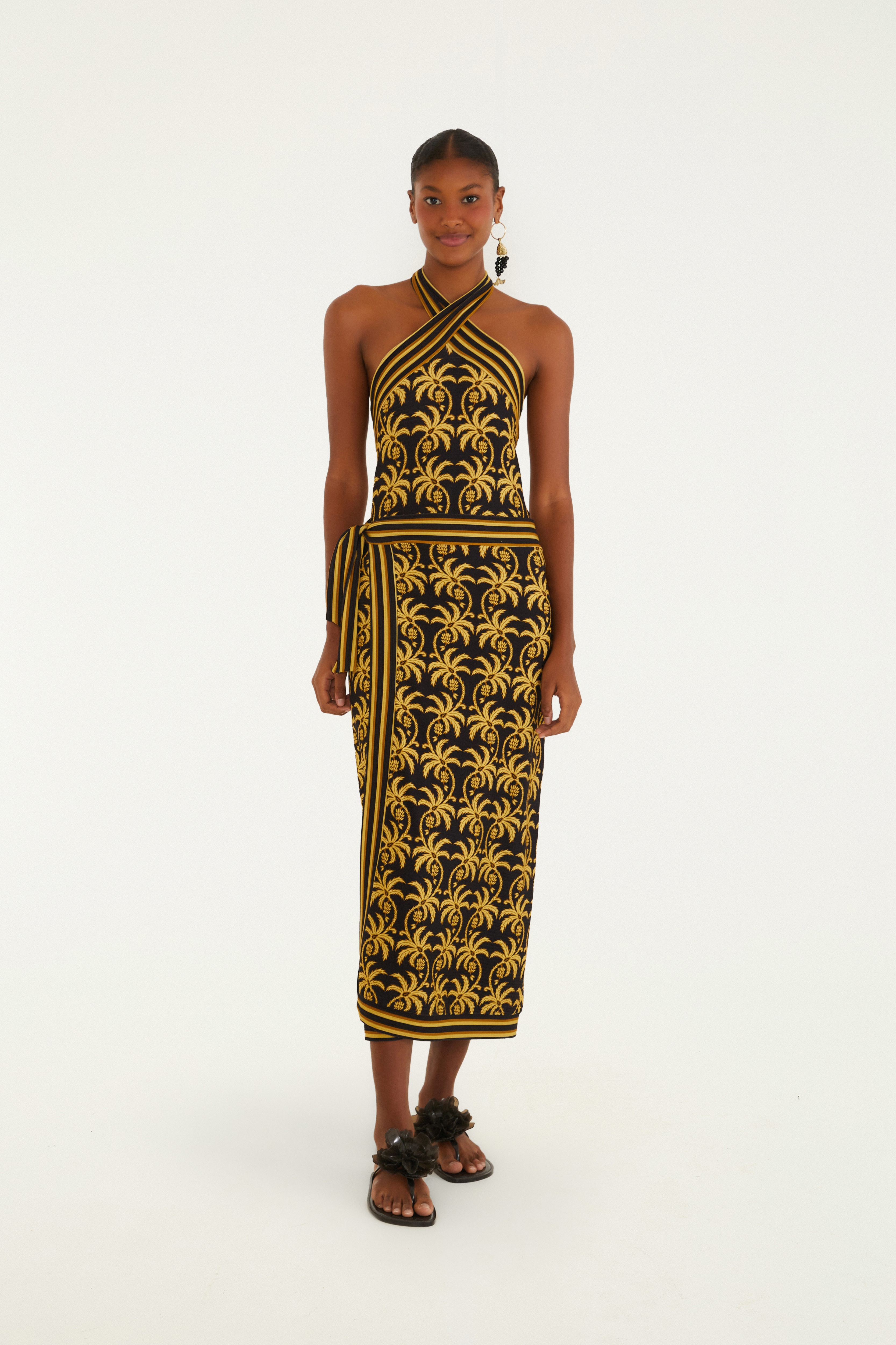 Saia Midi Estampada Trancoso