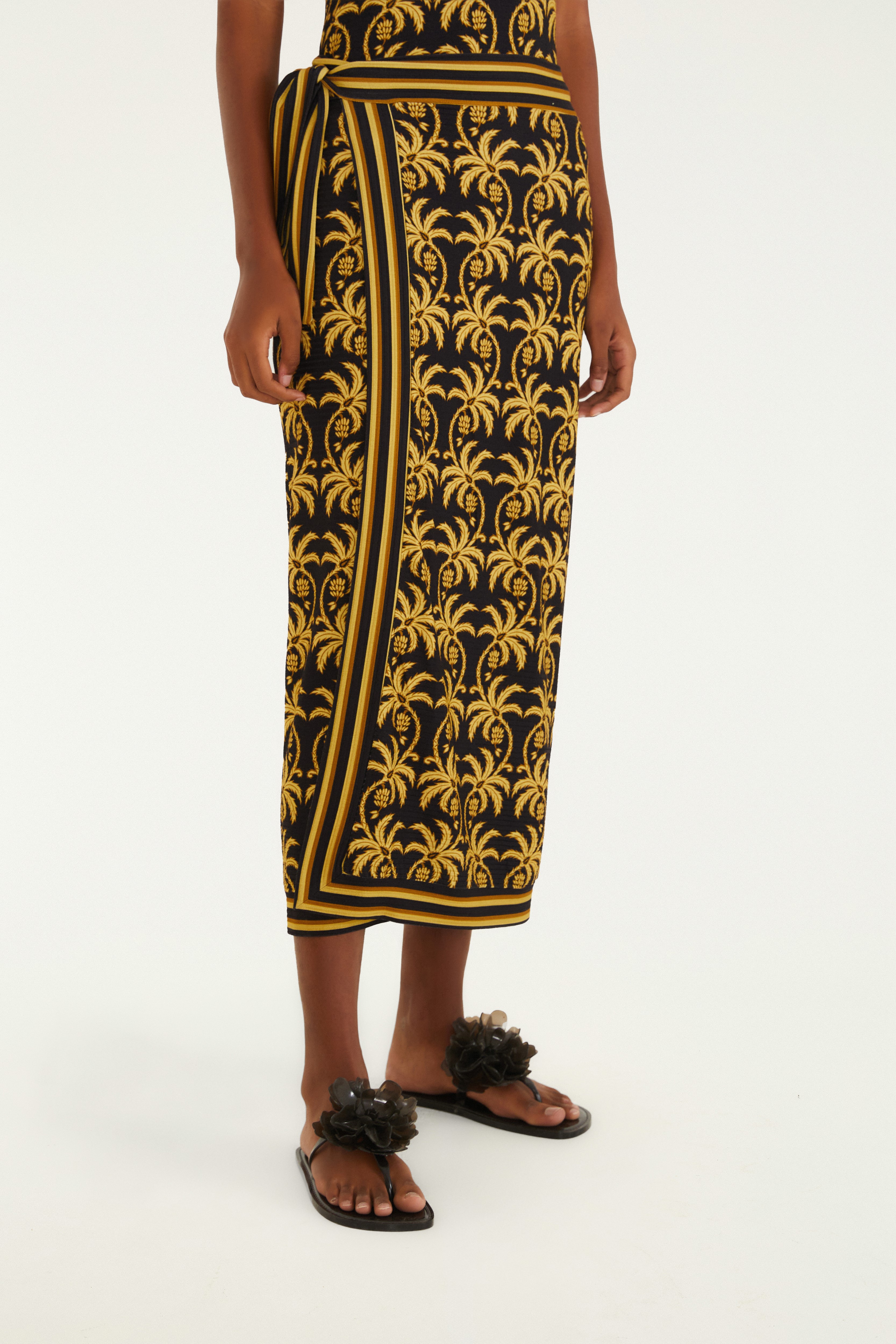 Saia Midi Estampada Trancoso