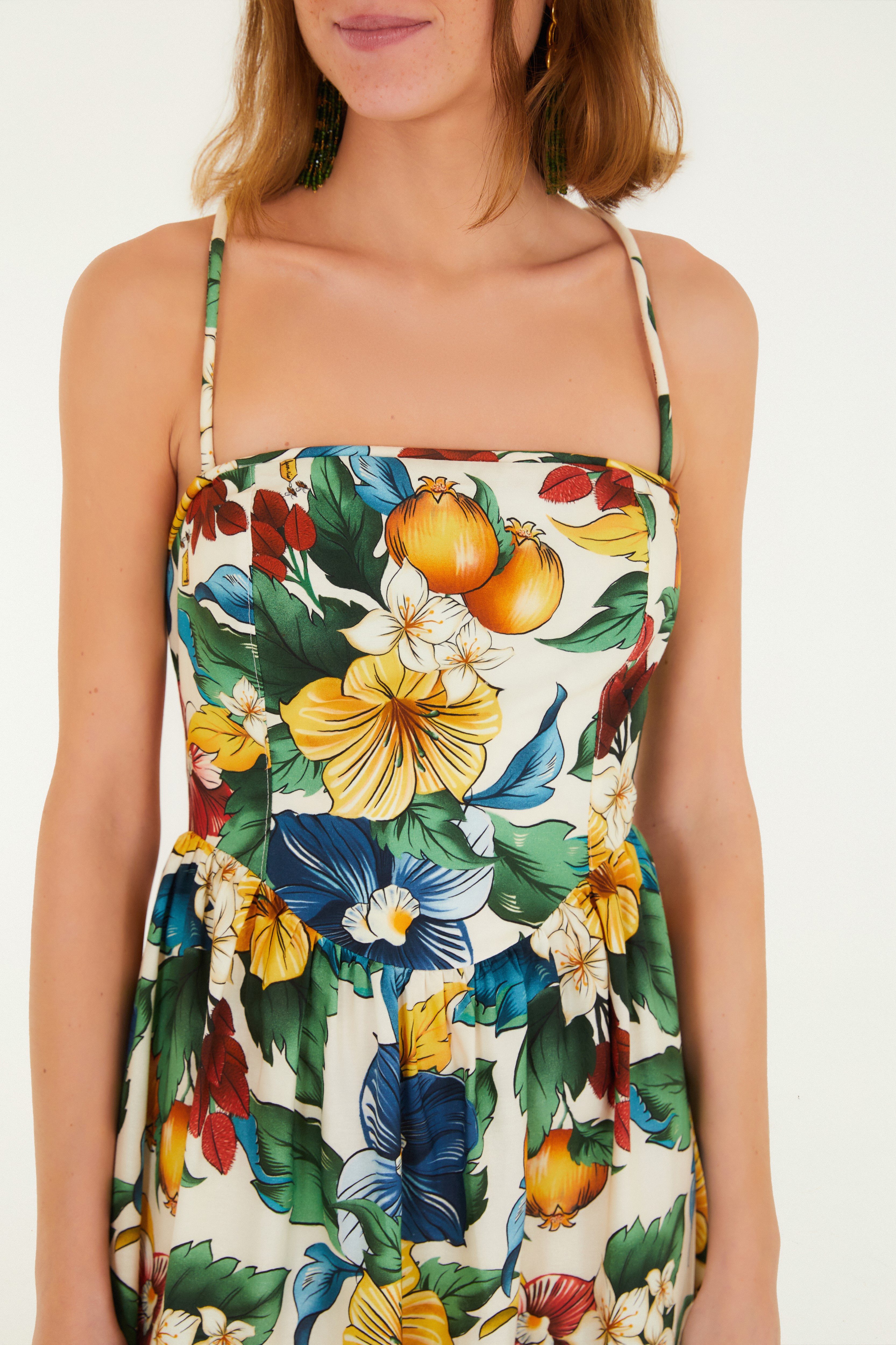 Vestido Longo Estampado Tropicalzinho