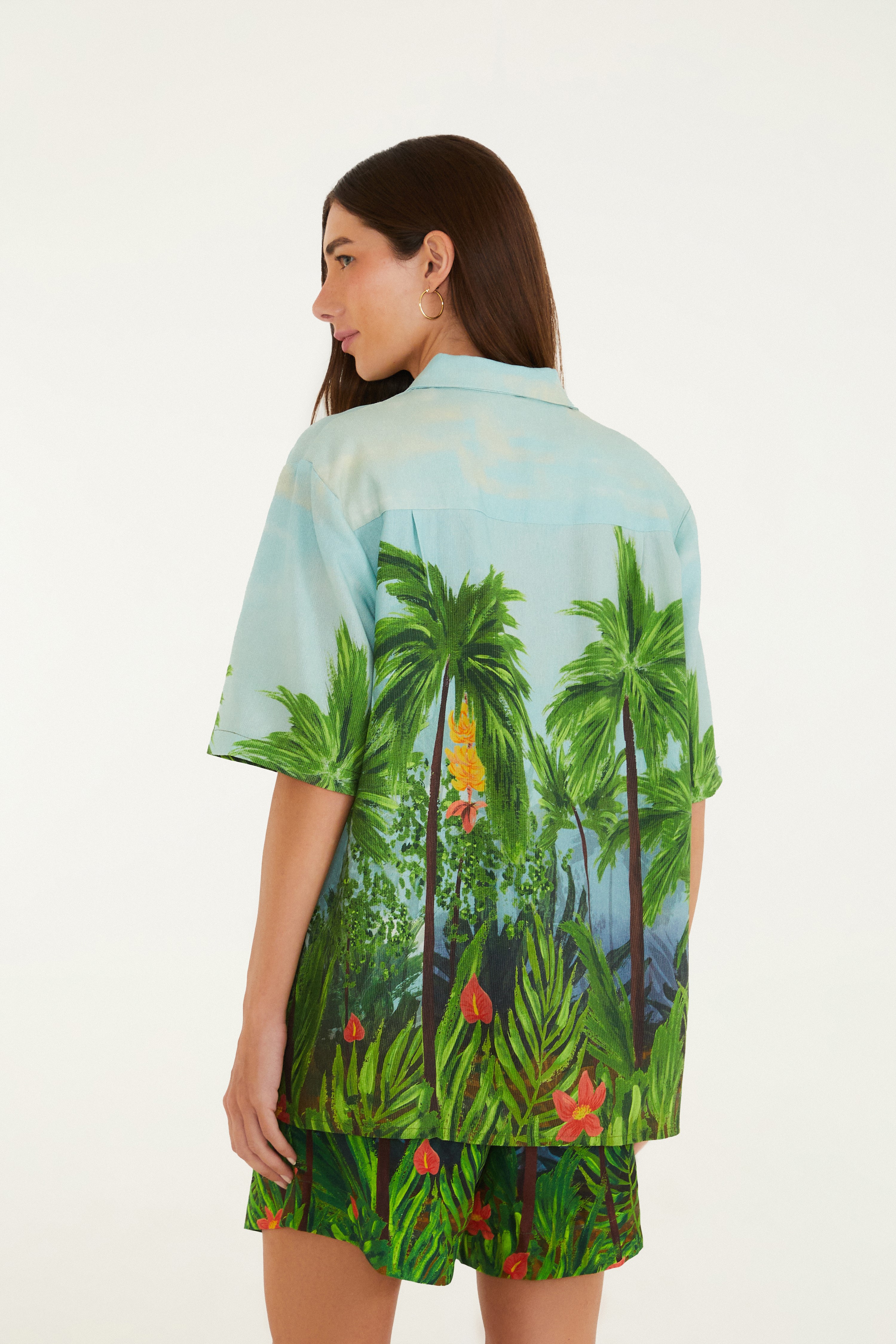 Camisa Estampada Farmrio Tropical