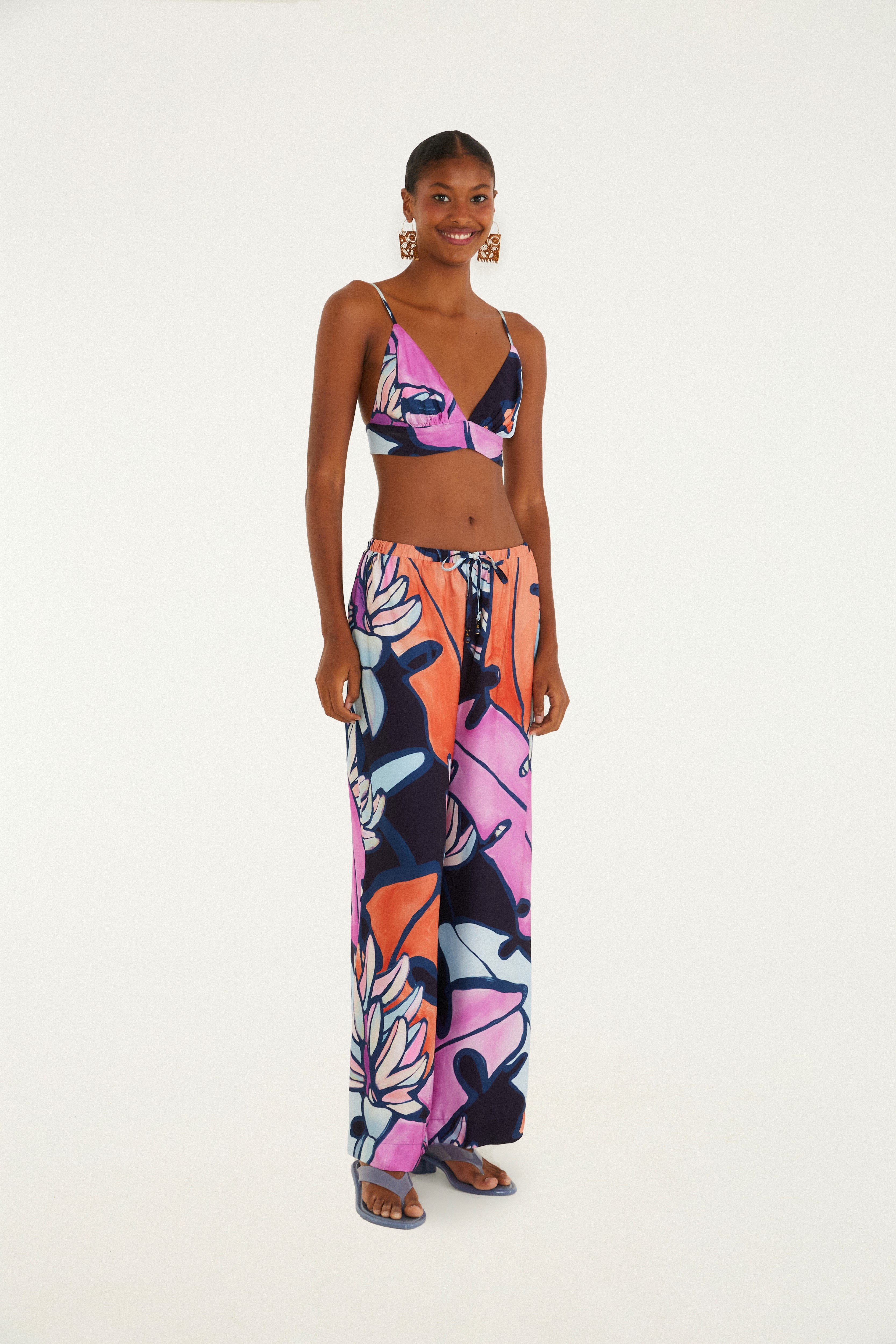 Top Estampado Banana Flora
