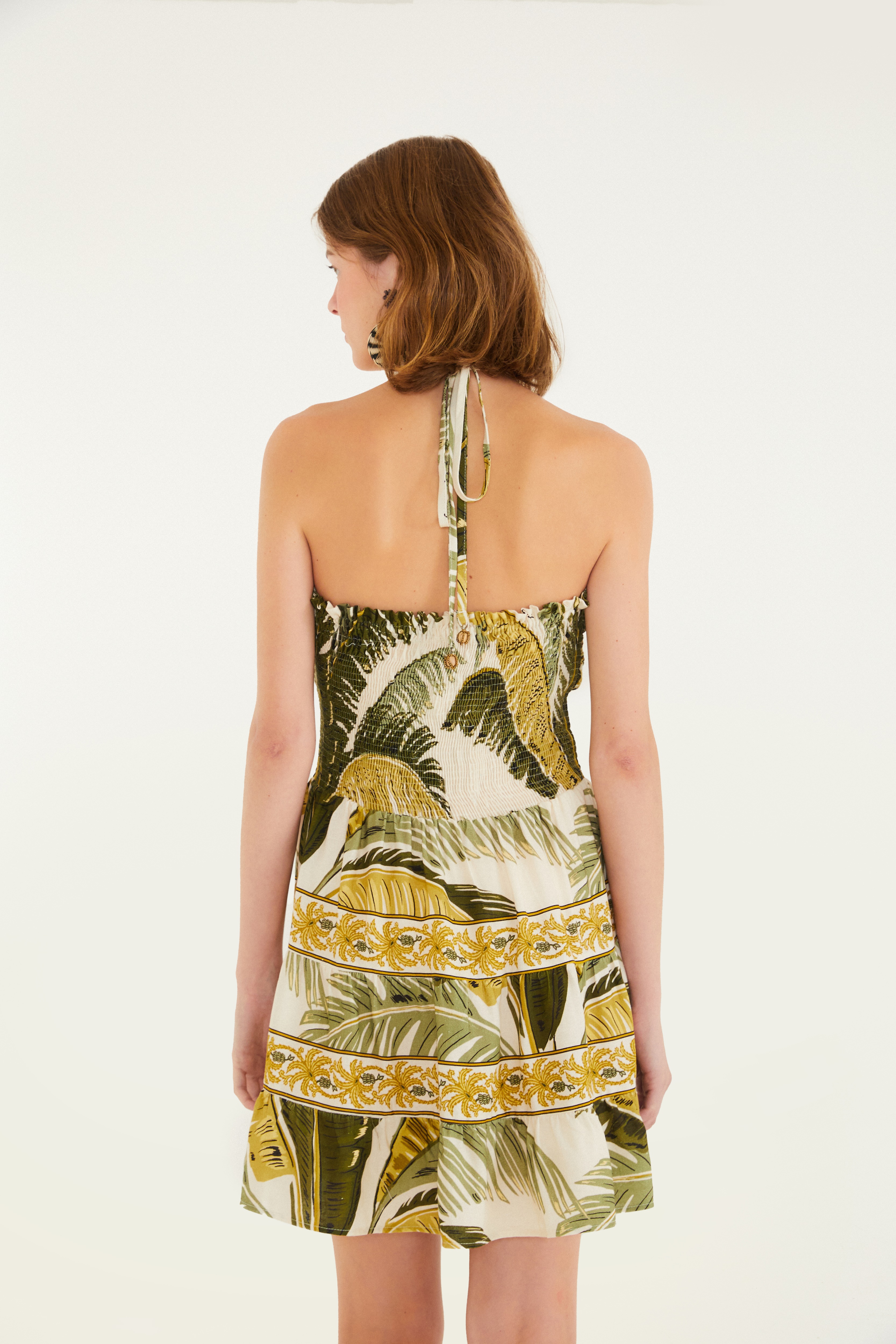 Vestido Curto Estampado Trancoso