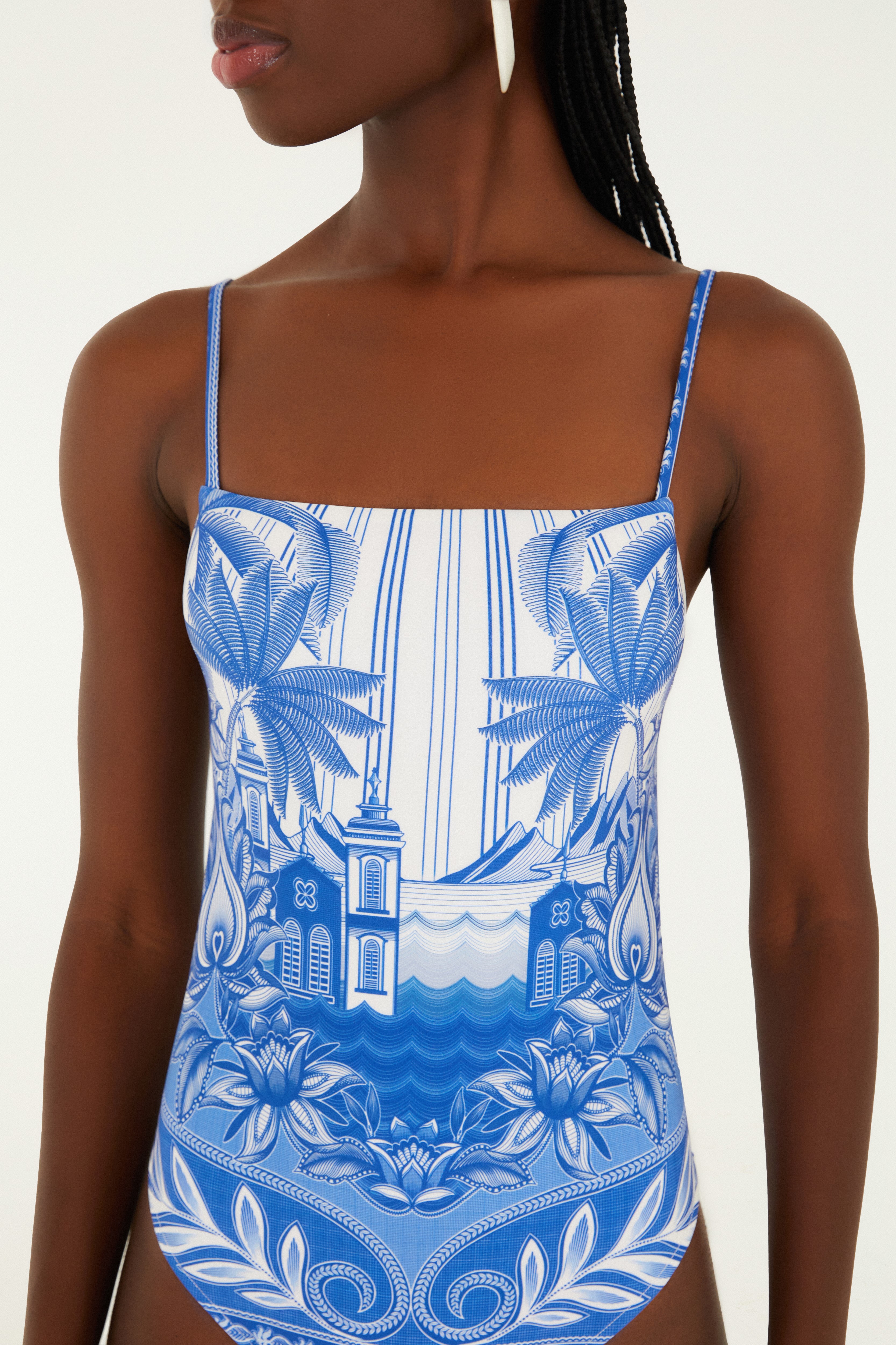 Maiô Estampado Afeto Tropical