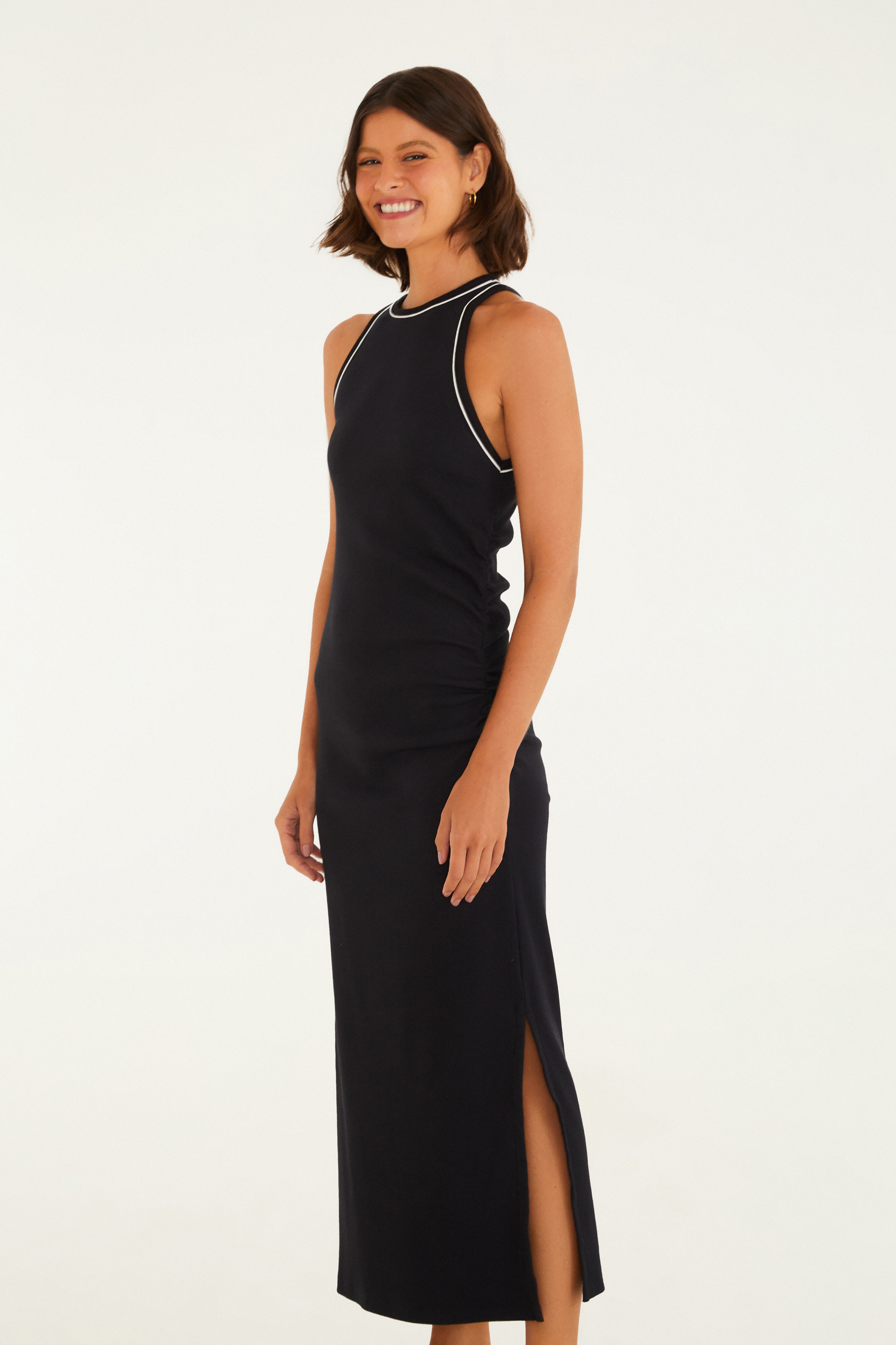 Vestido Recorte Rib