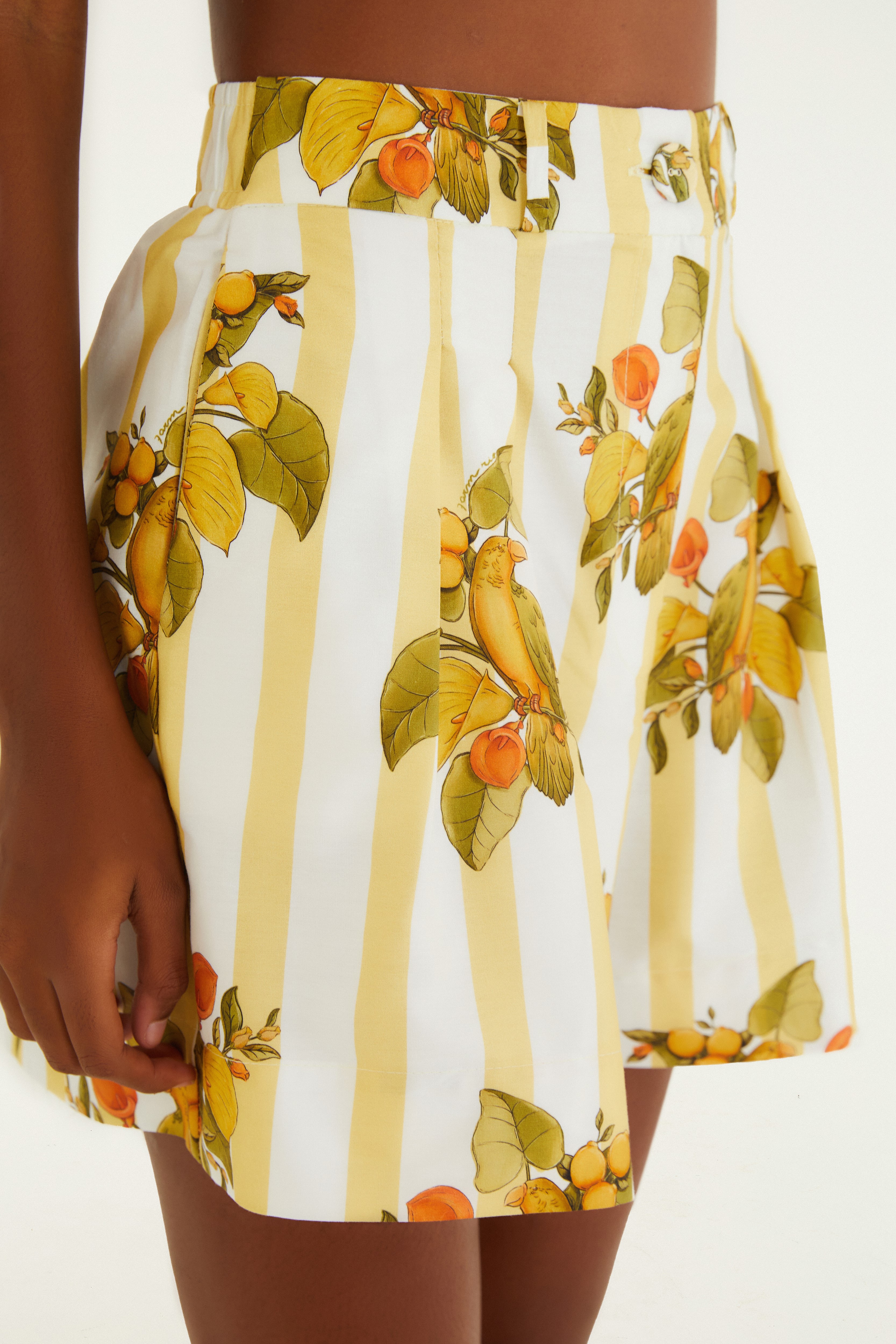 Bermuda Estampada Pássaro Chic