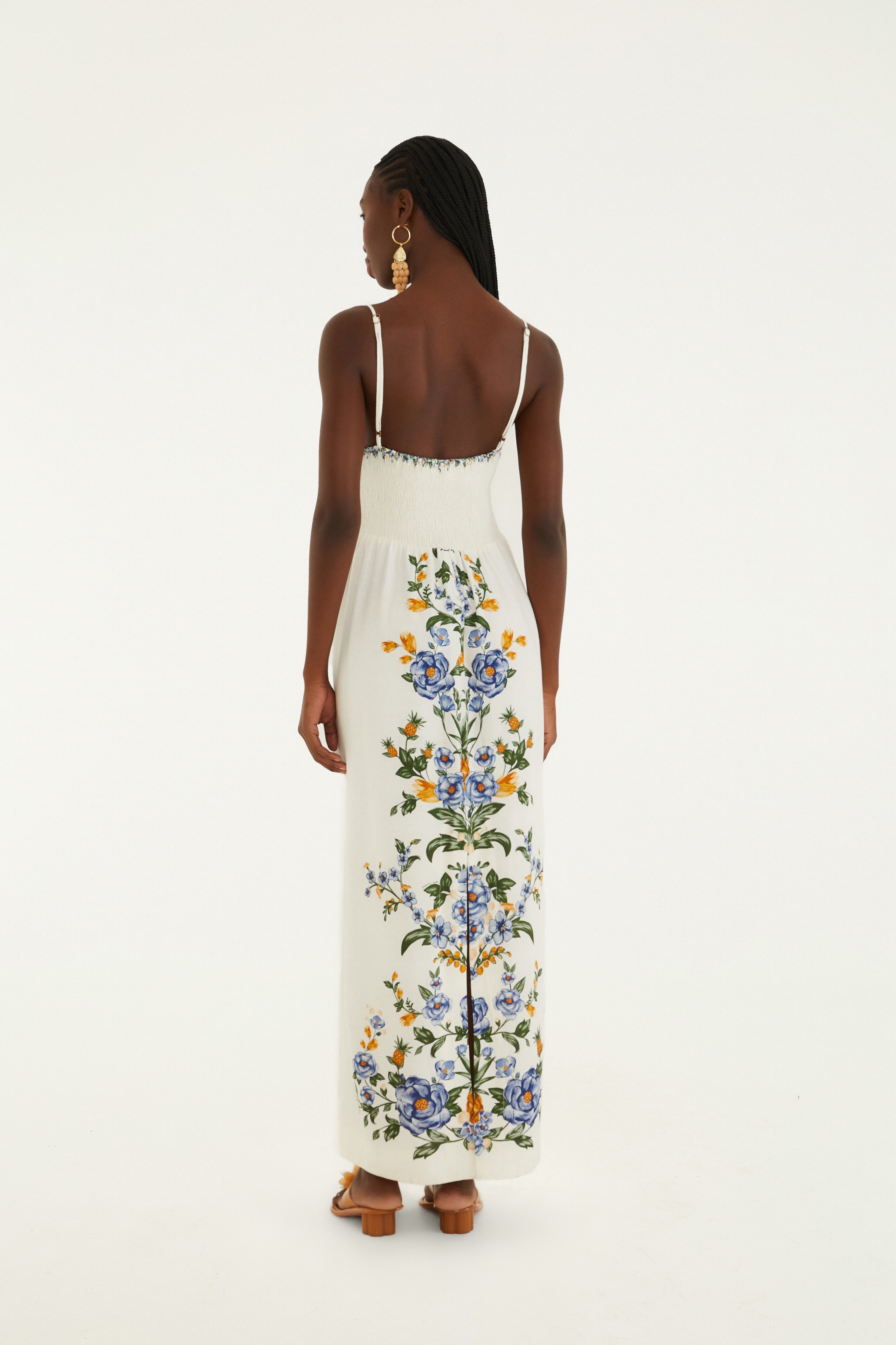 Vestido Midi Estampado Floral Penélope