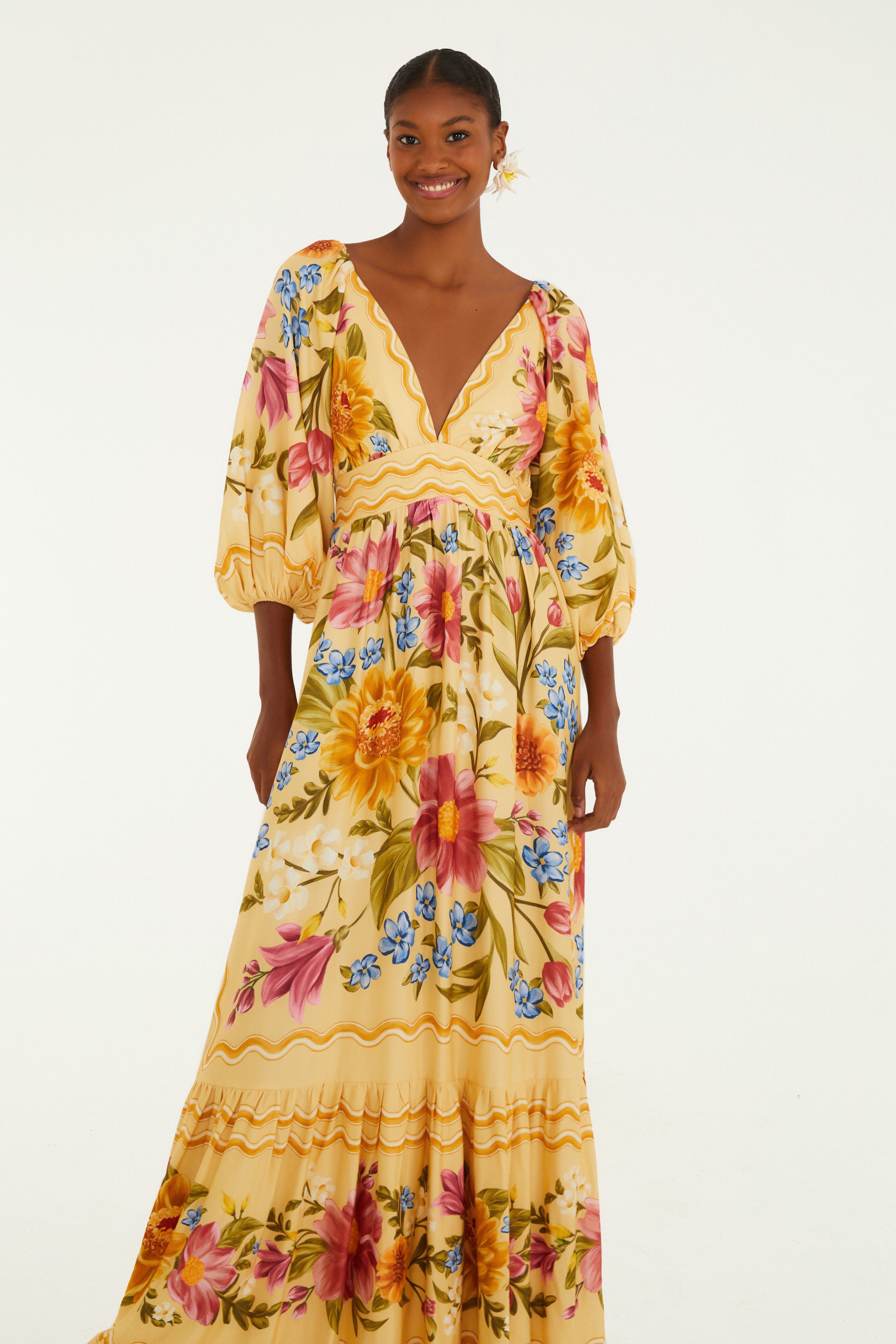 Vestido Cropped Estampado Floral Mari