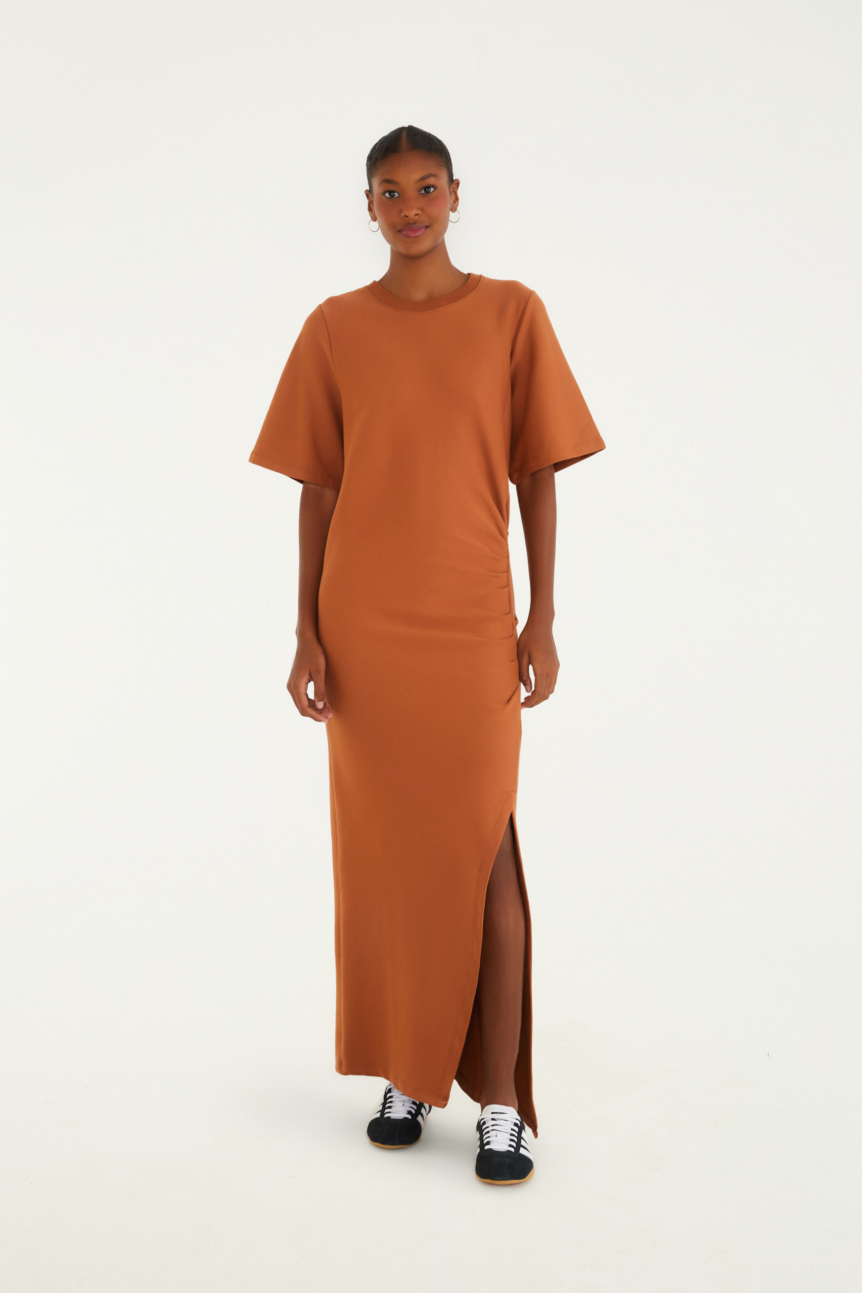 Vestido Cropped Recorte Cintura