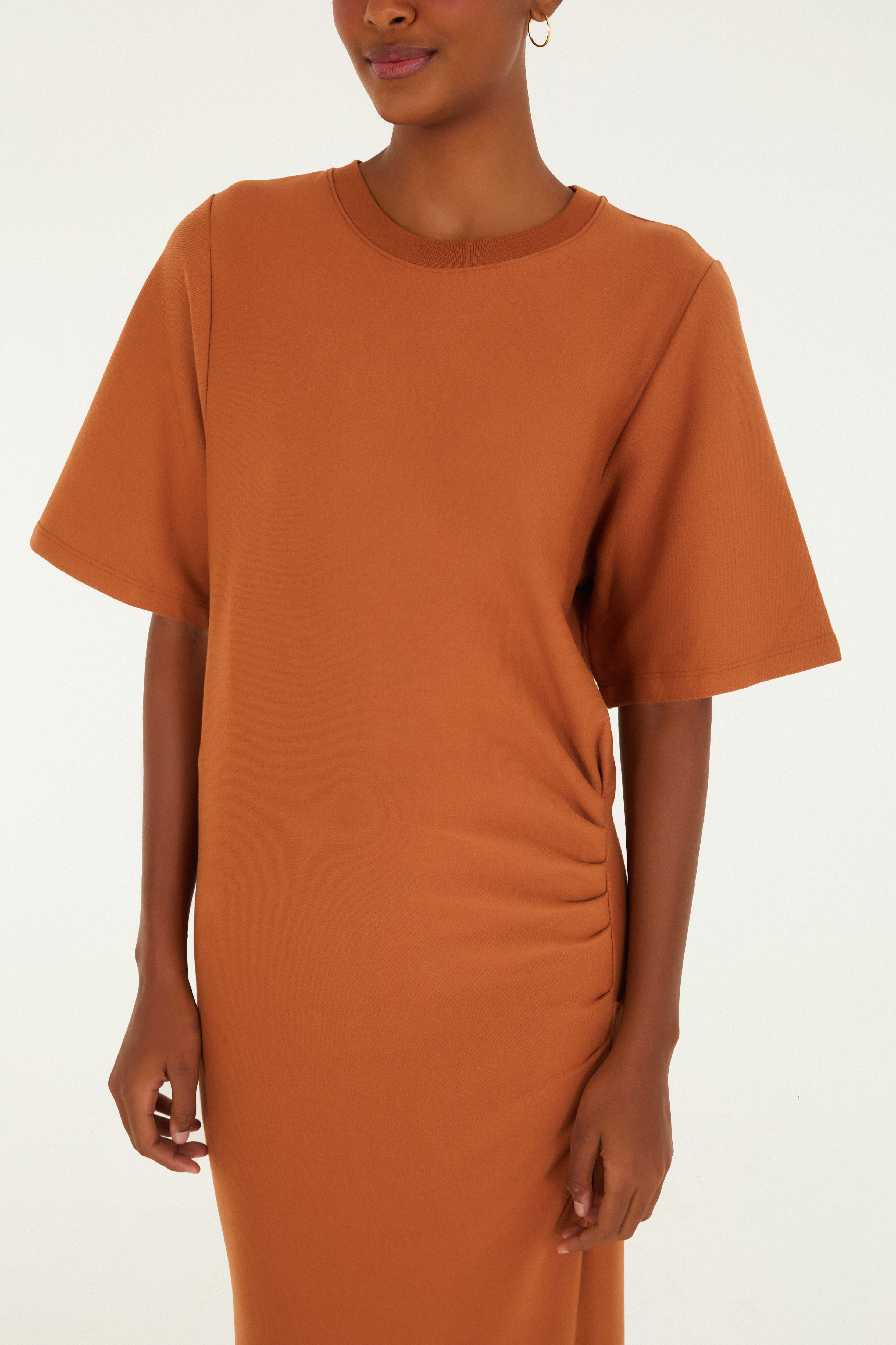 Vestido Cropped Recorte Cintura