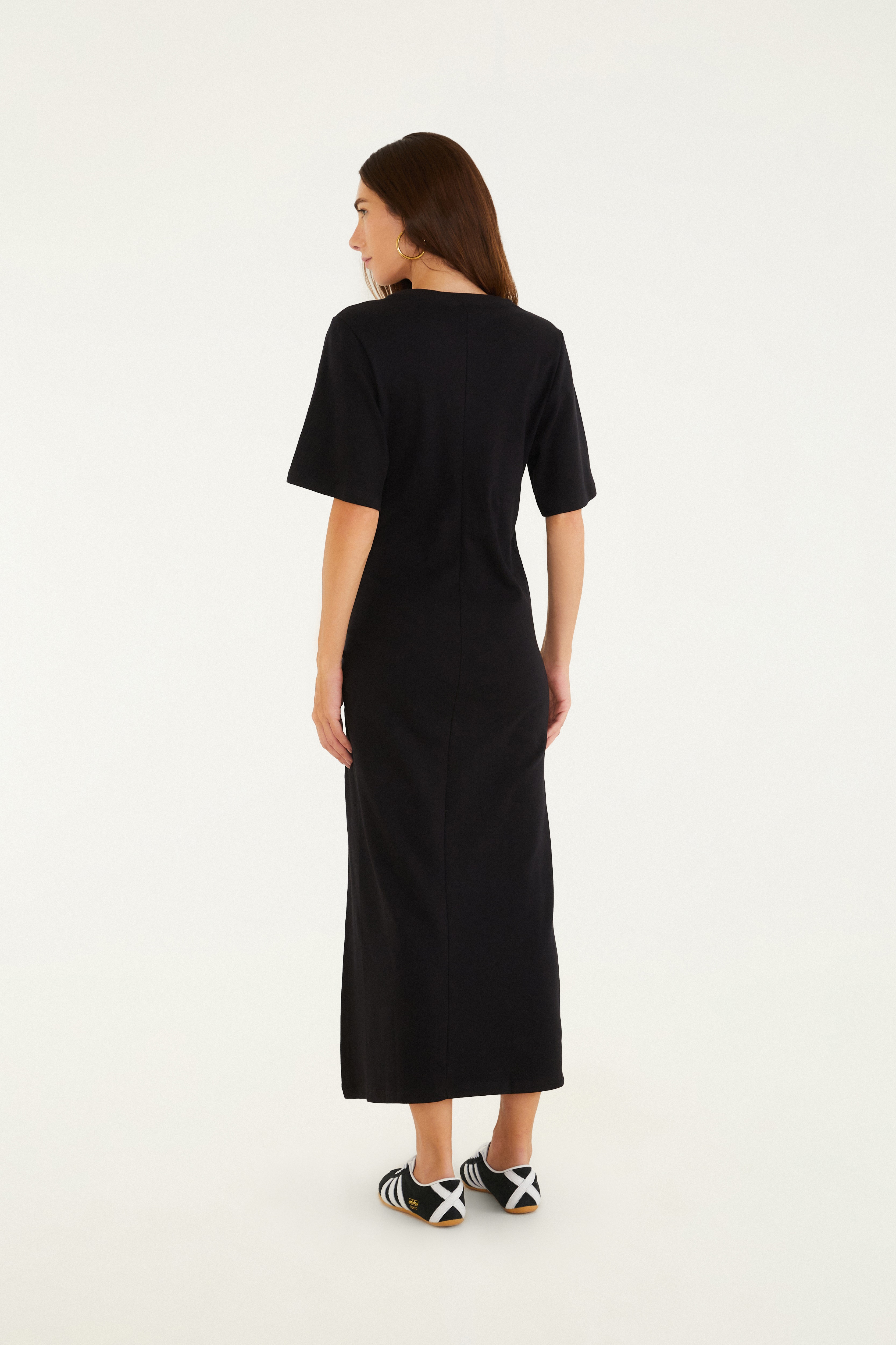 Vestido Cropped Recorte Cintura