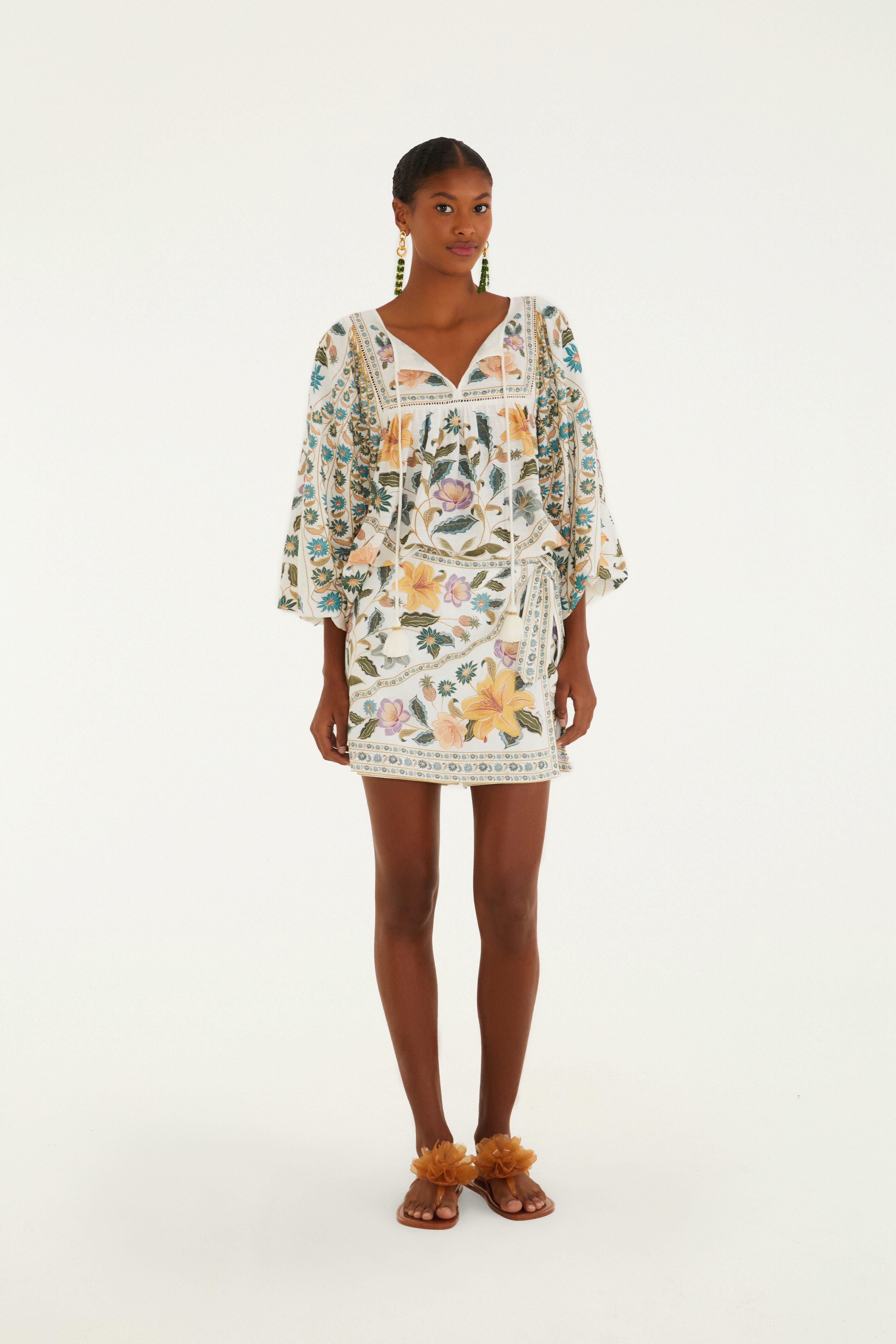 Short Saia Estampada Marcelle
