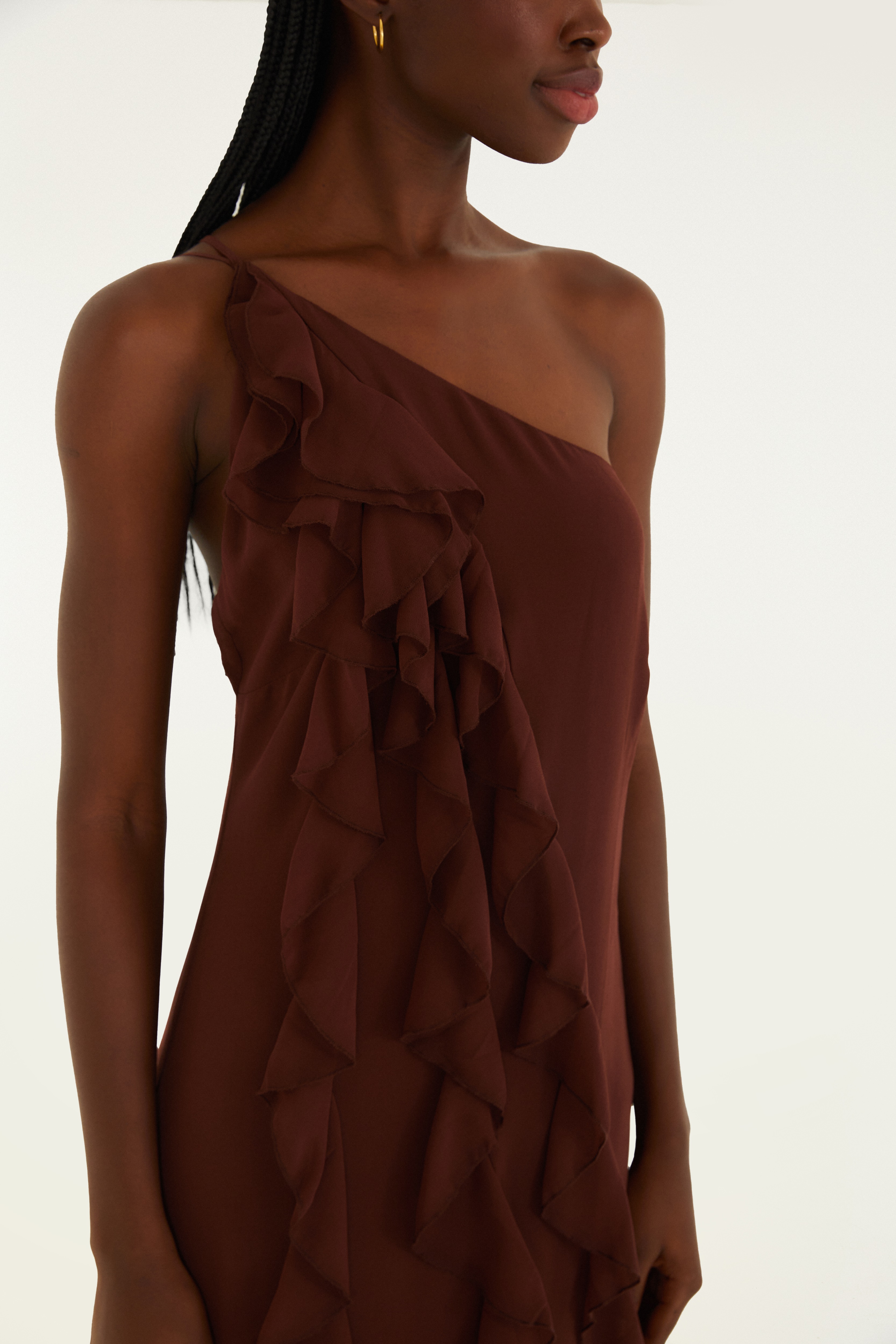 Vestido Longo Babados