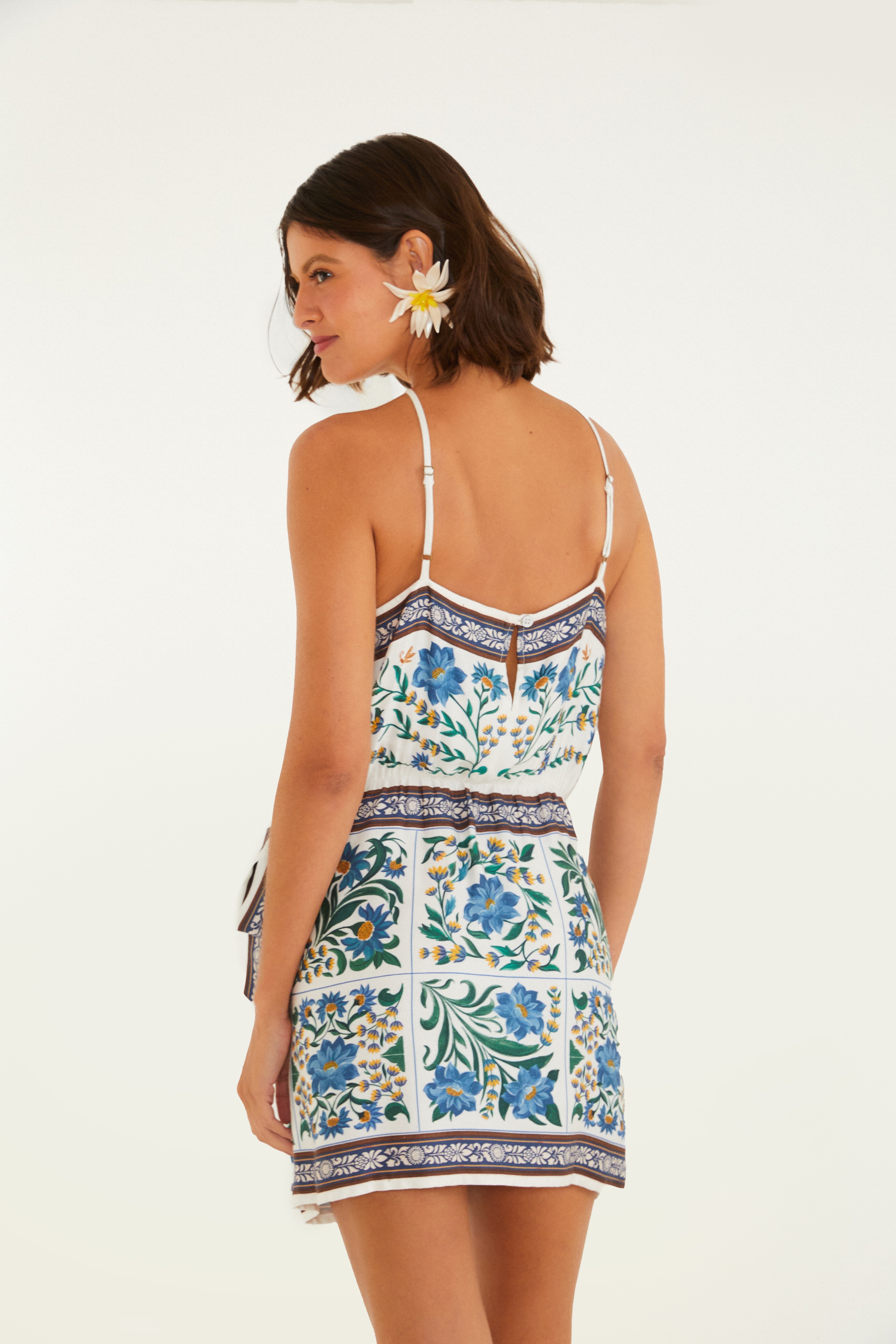 Vestido Curto Estampado Manoela