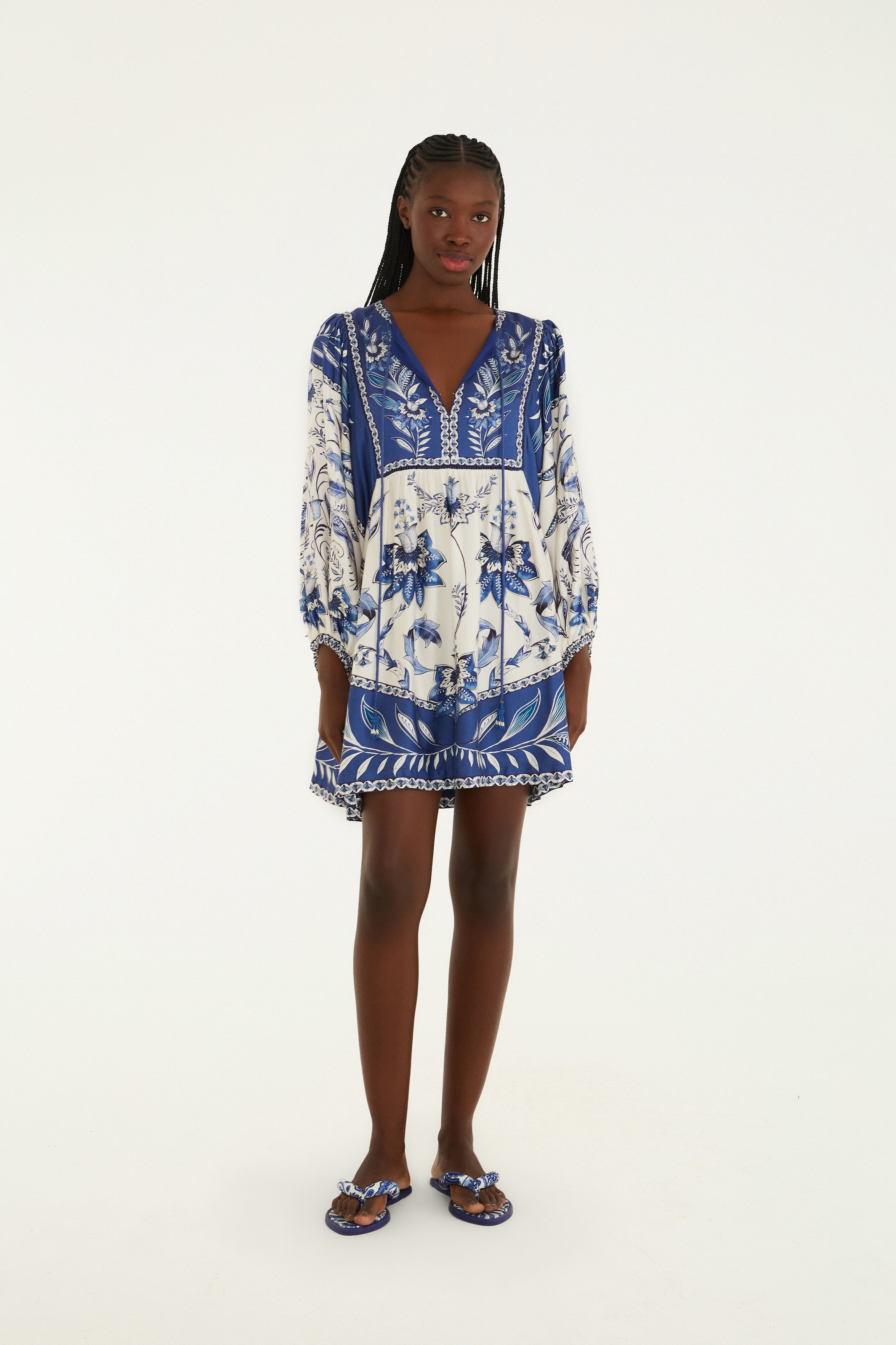 Vestido Curto Estampado Nina