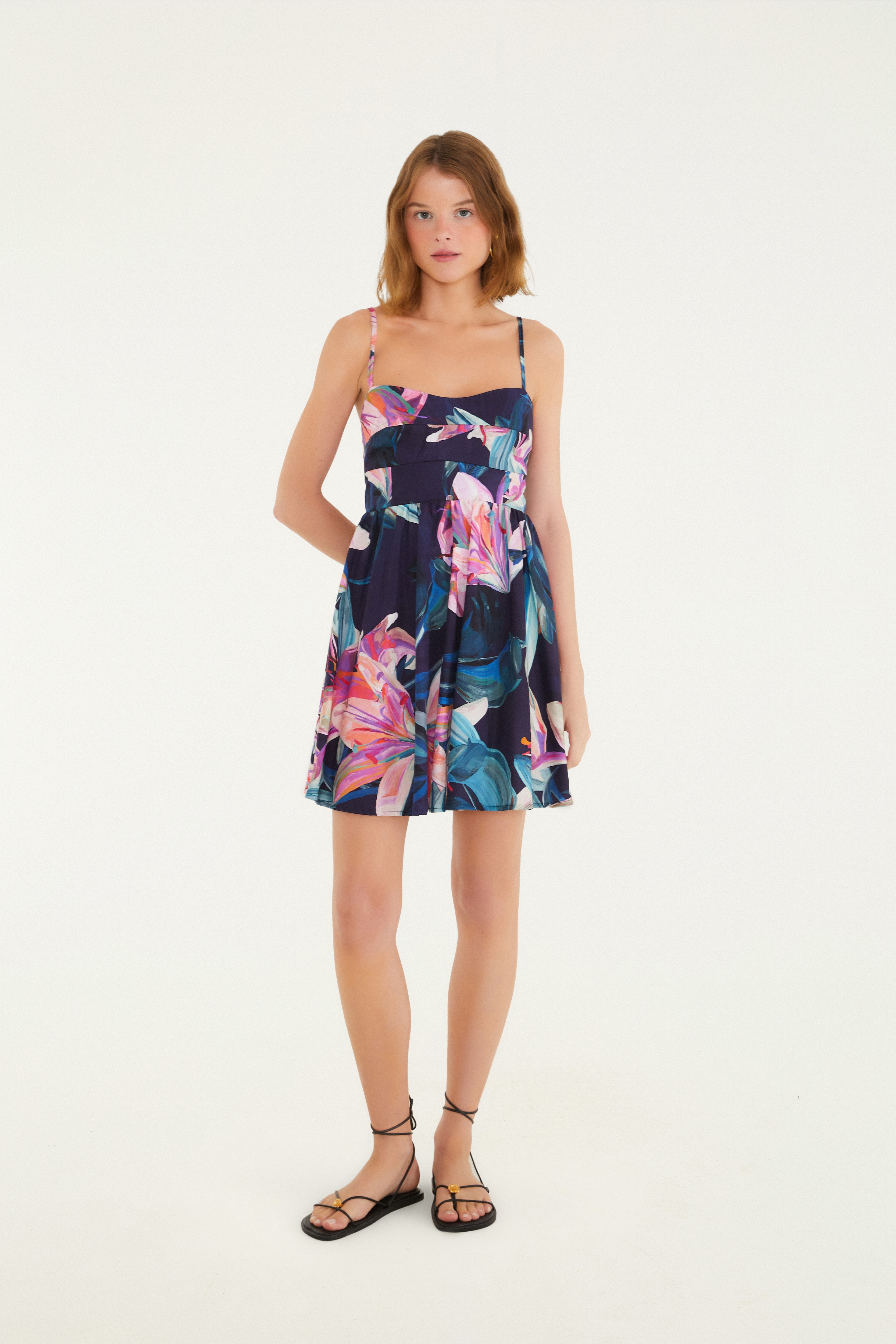 Vestido Curto Estampado Lilia